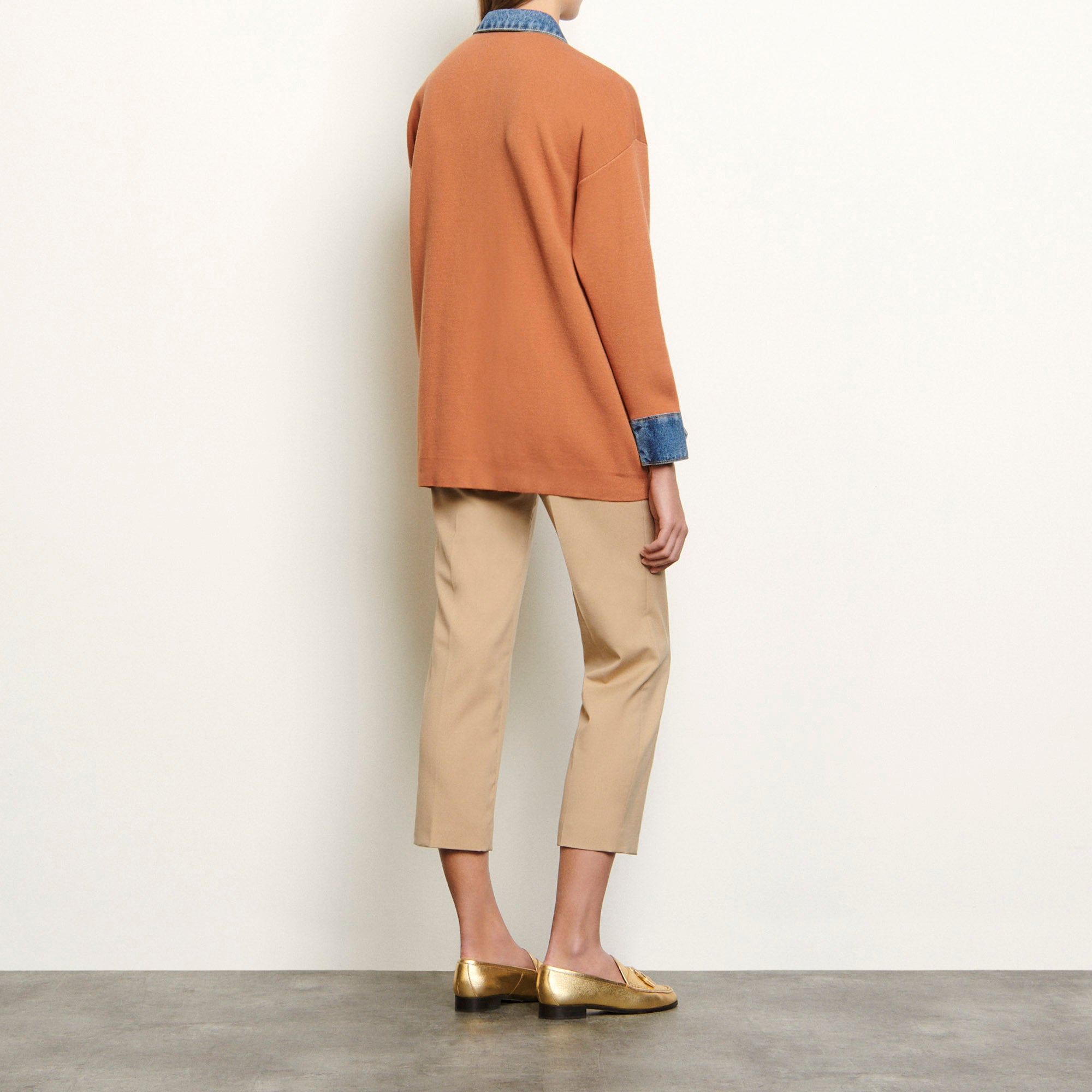 Cardigan oversize à empiècements Jean Sandro seconde main