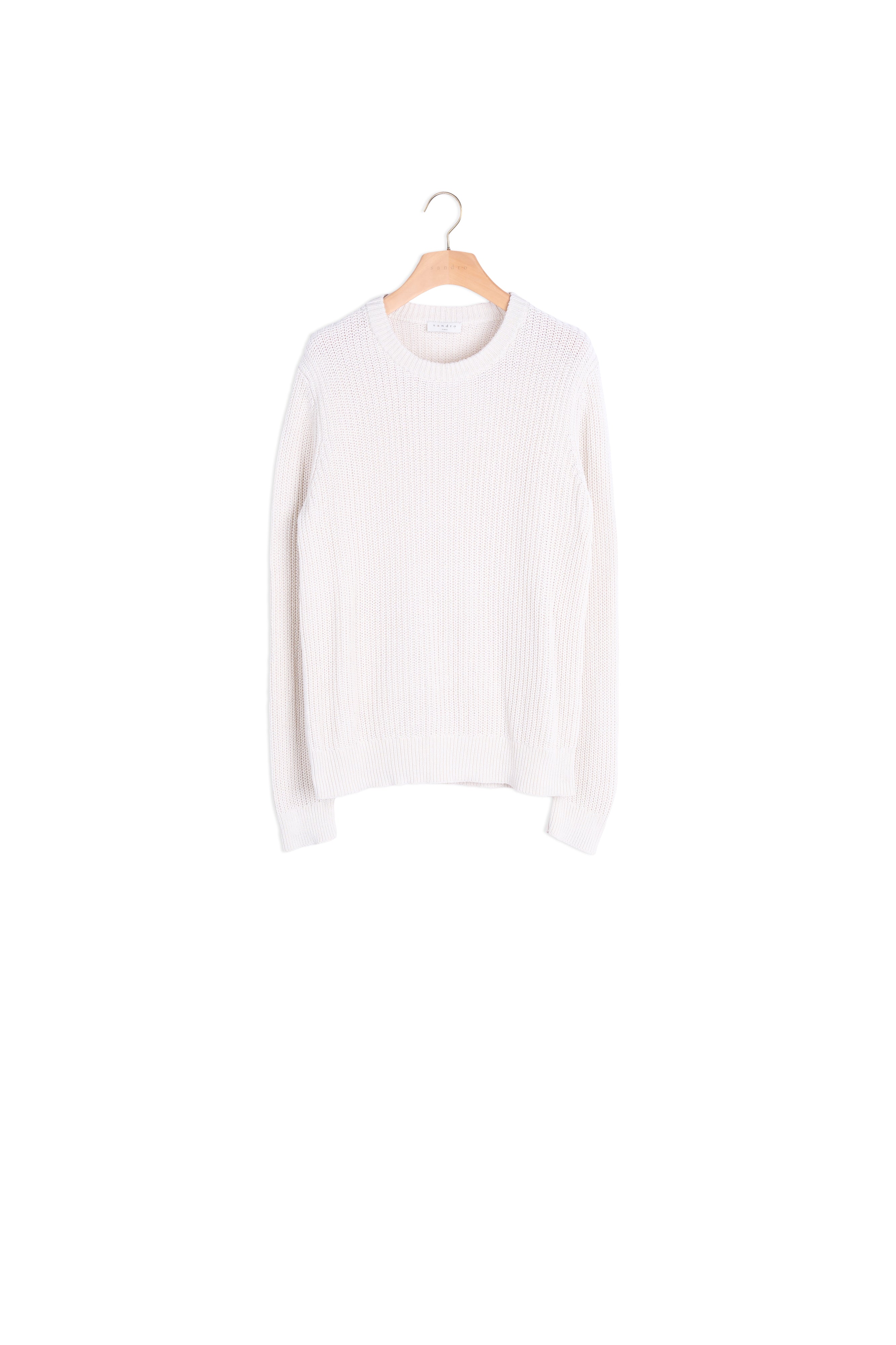 Pull en coton et soie Sandro seconde main