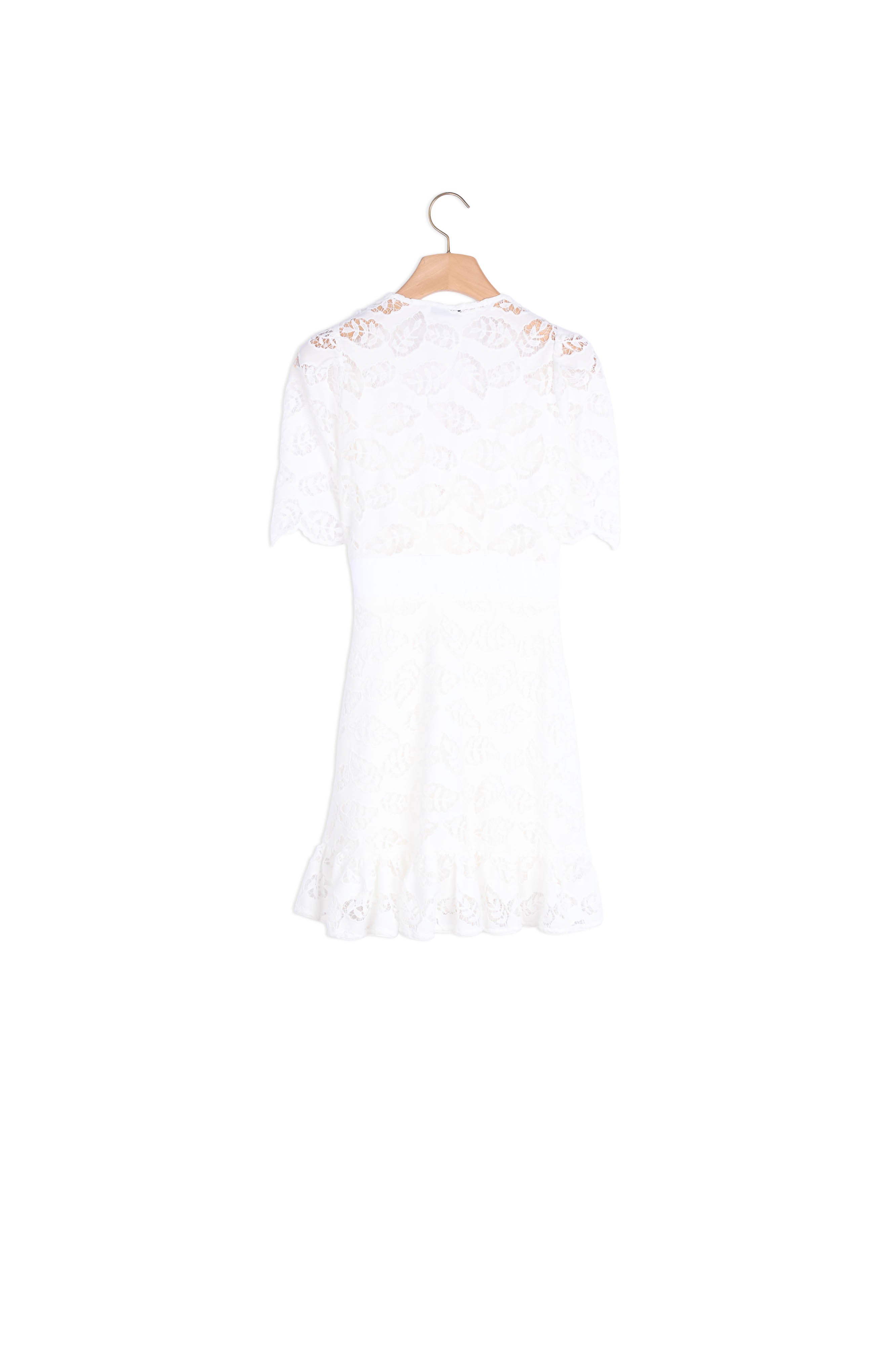 Robe courte en broderie anglaise Sandro seconde main