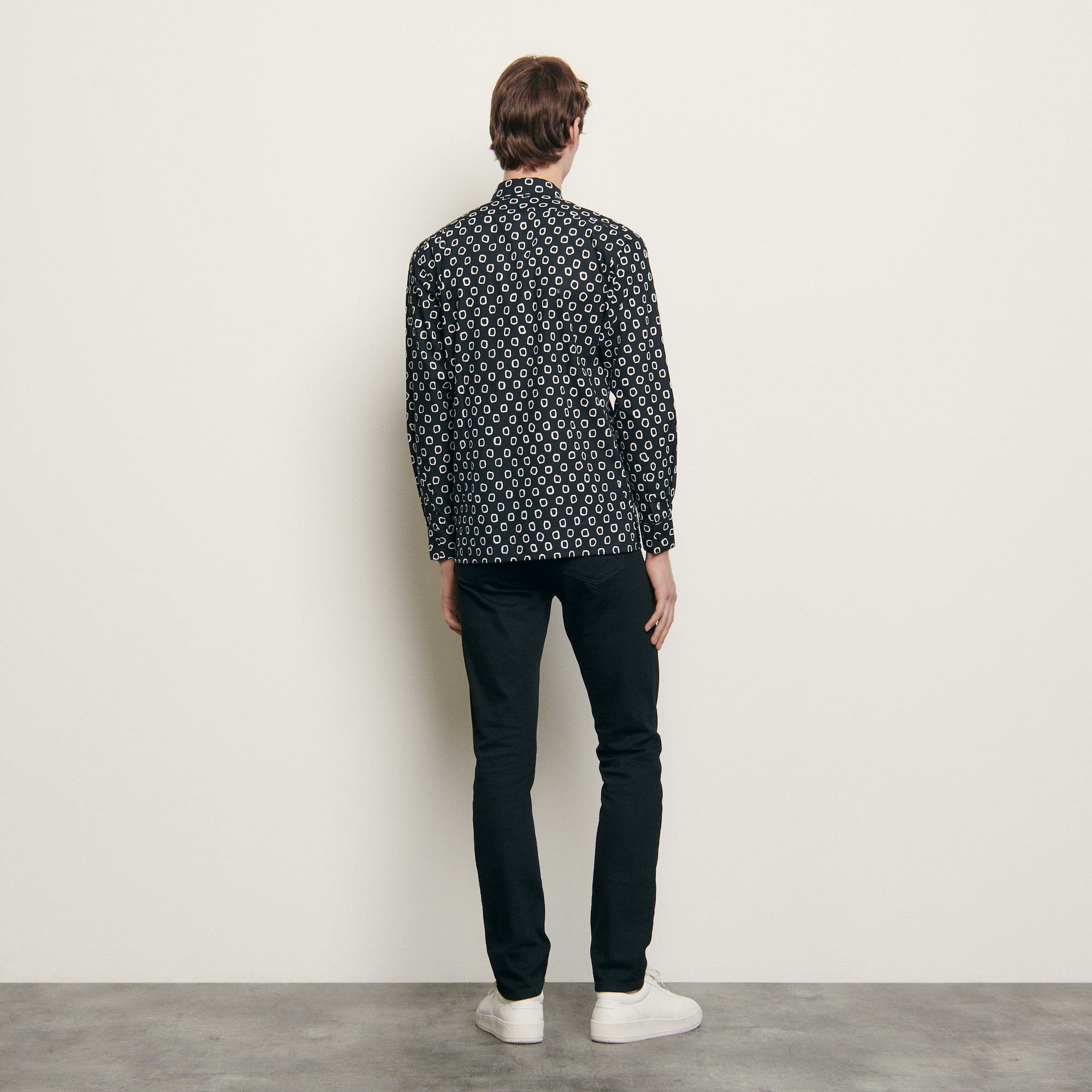 Chemise en coton imprimé Sandro seconde main