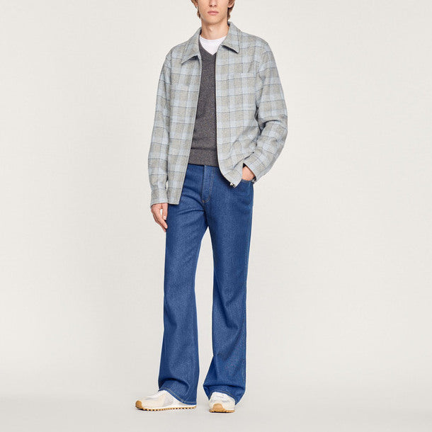 SurChemise en laine doublée Sandro seconde main