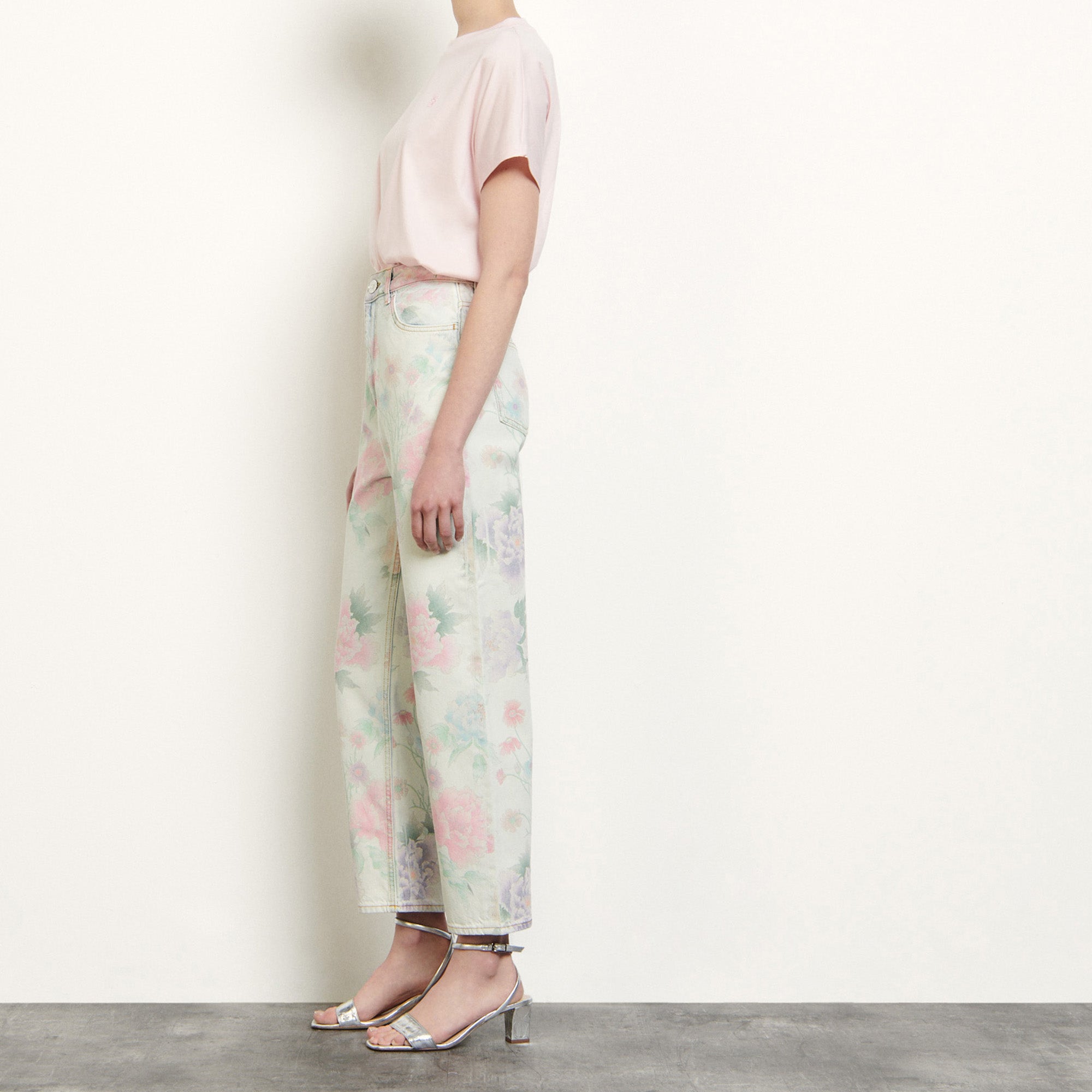 Jean délavé  imprimé Sandro seconde main