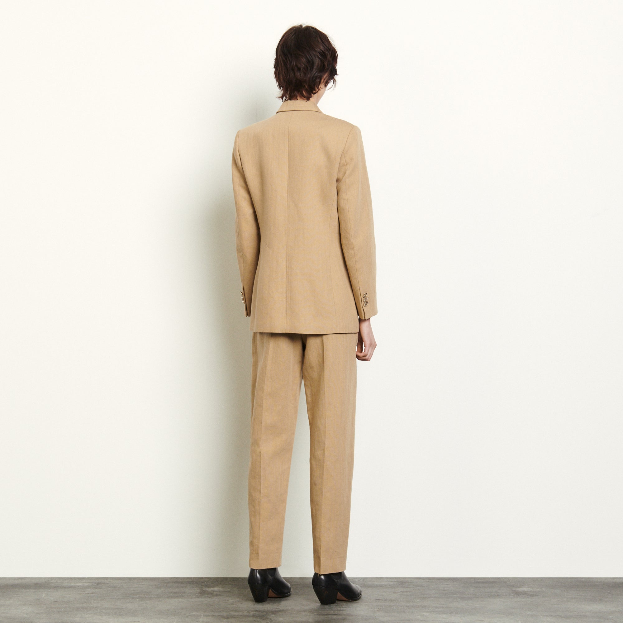 Veste tailleur à revers contrastant Sandro seconde main