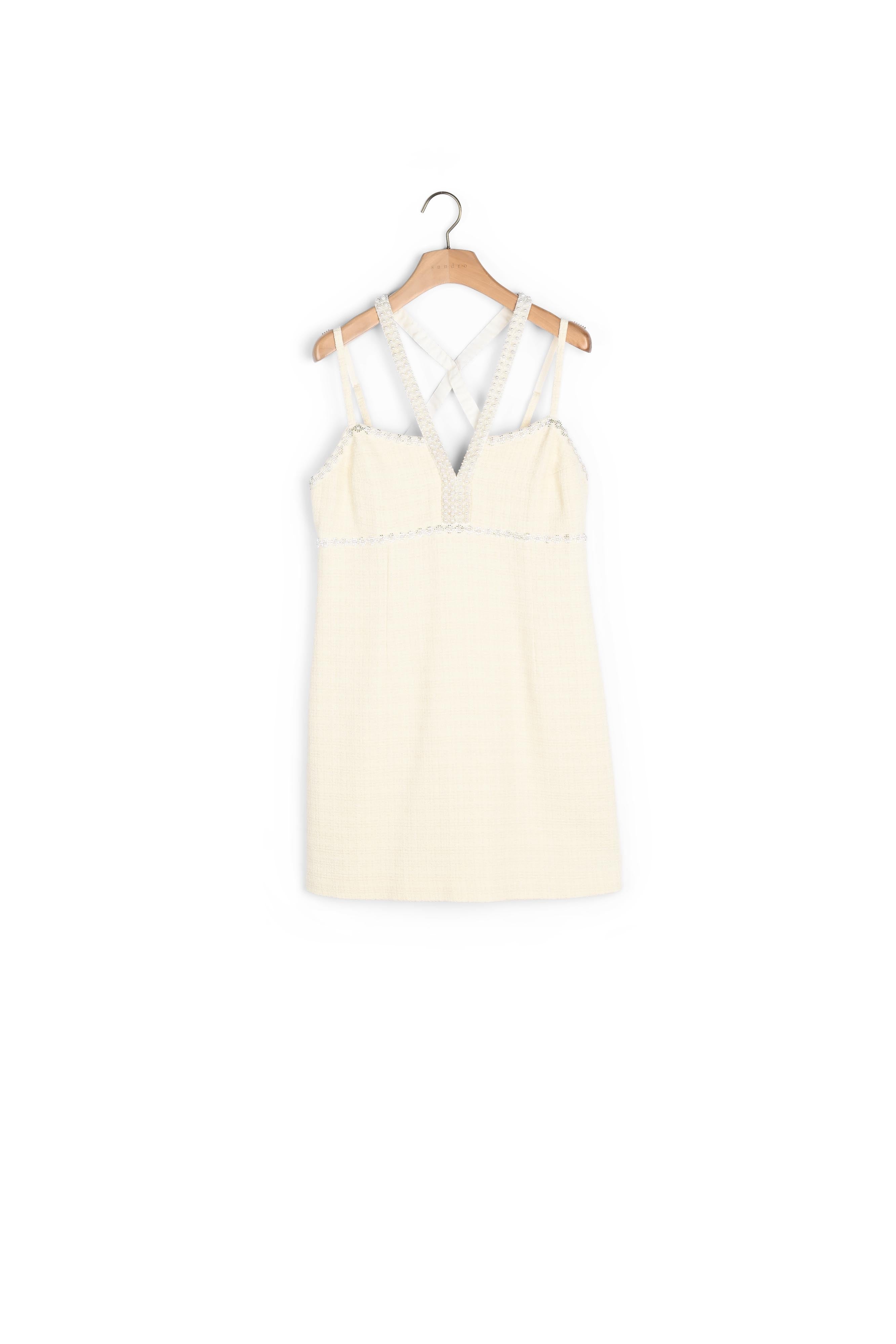 Robe courte ornée de perles Sandro seconde main