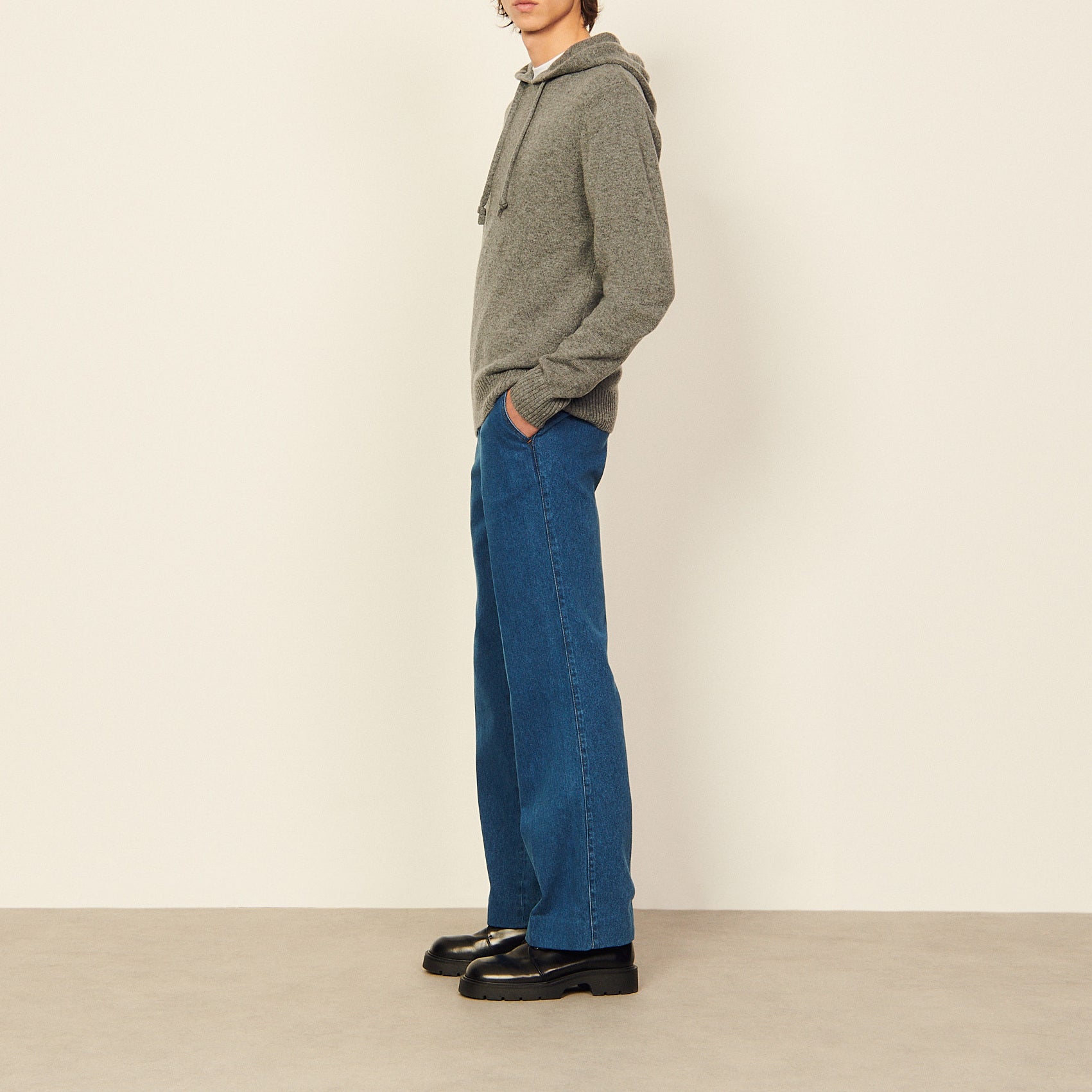 Maille Gris Chiné Sandro seconde main