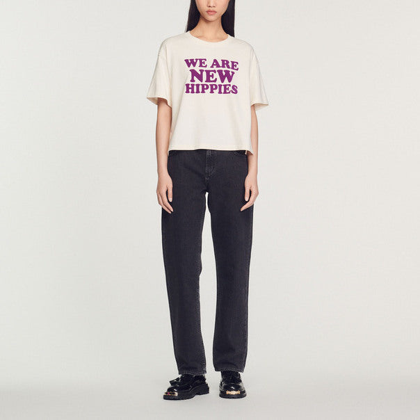 T-shirt court We Are New Hippies Sandro seconde main