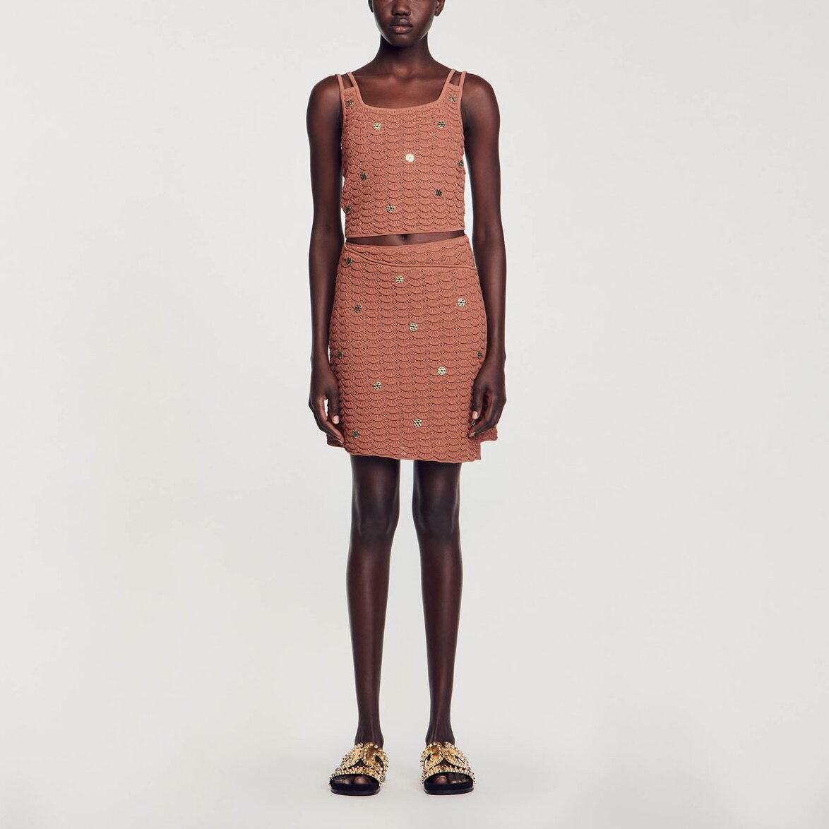 Jupe courte asymétrique Sandro seconde main