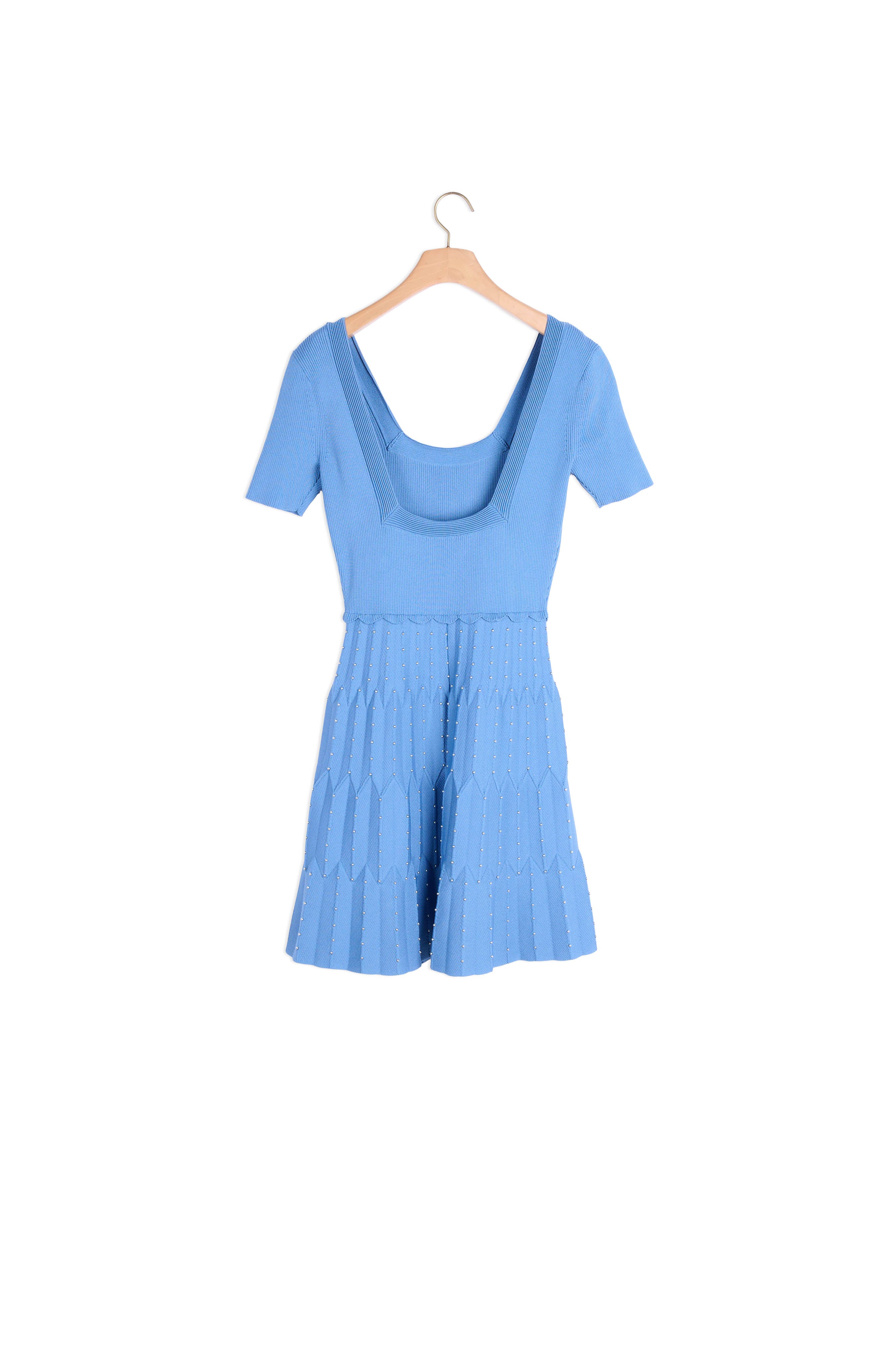 Robe en Maille à encolure carrée Sandro seconde main