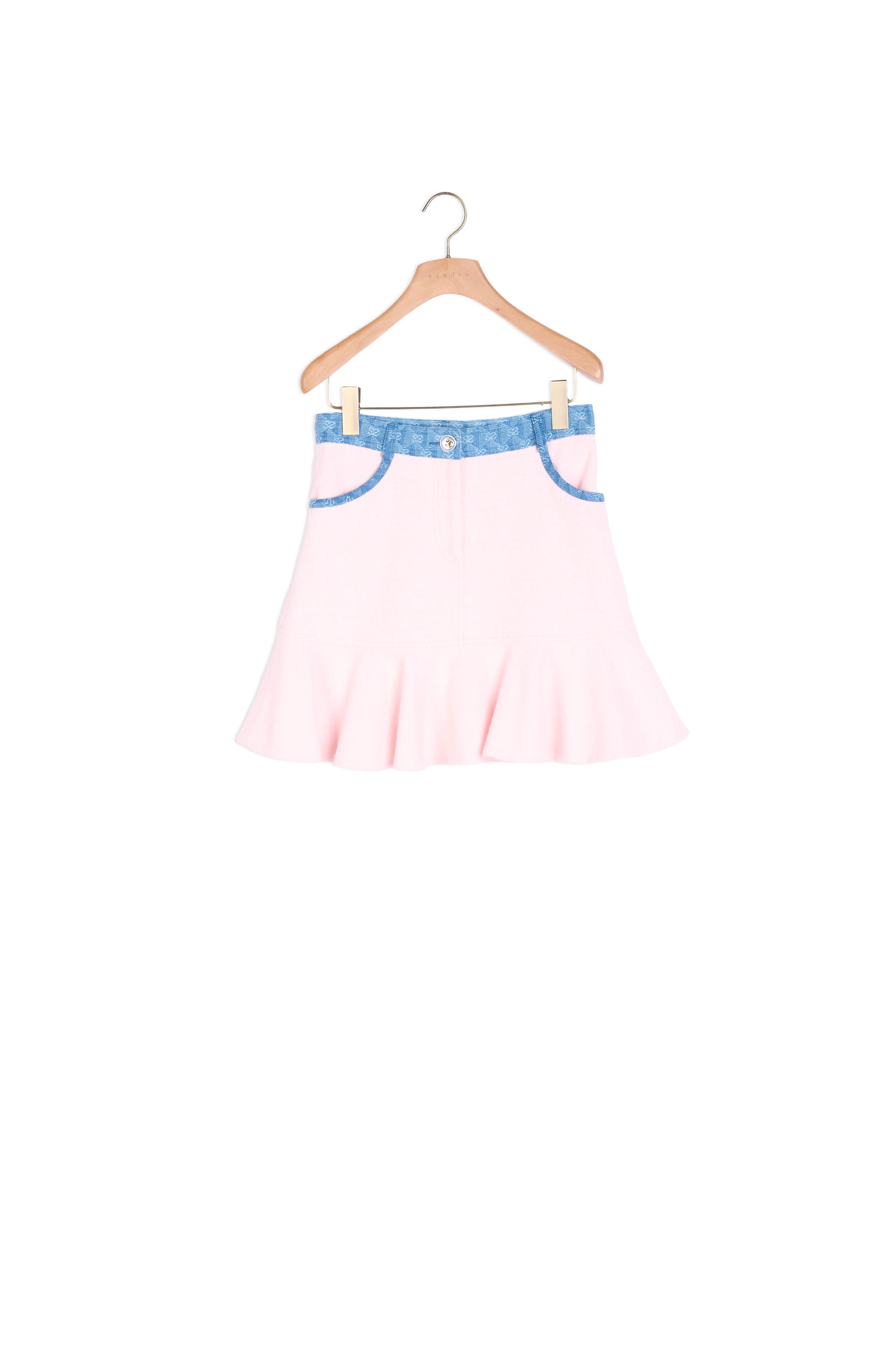 Jupe courte mix matière Sandro seconde main