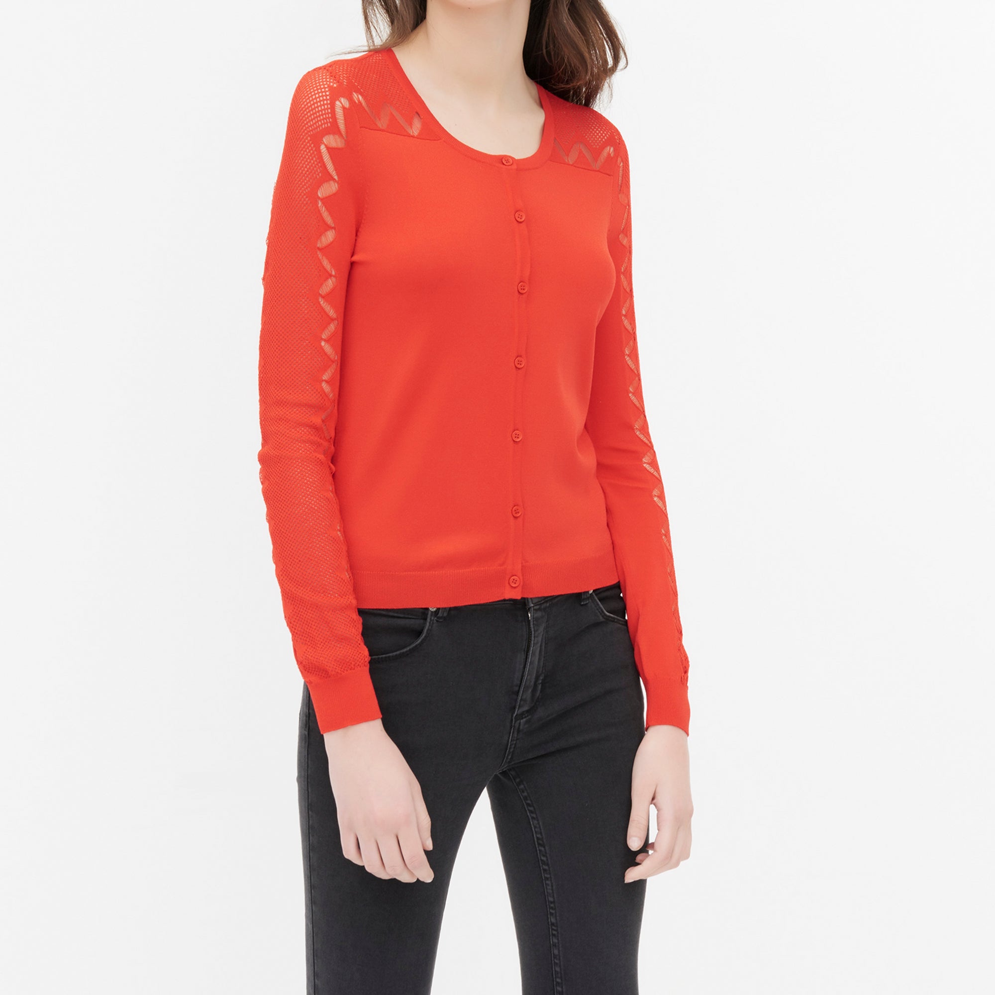 Cardigan Rouge Sandro seconde main