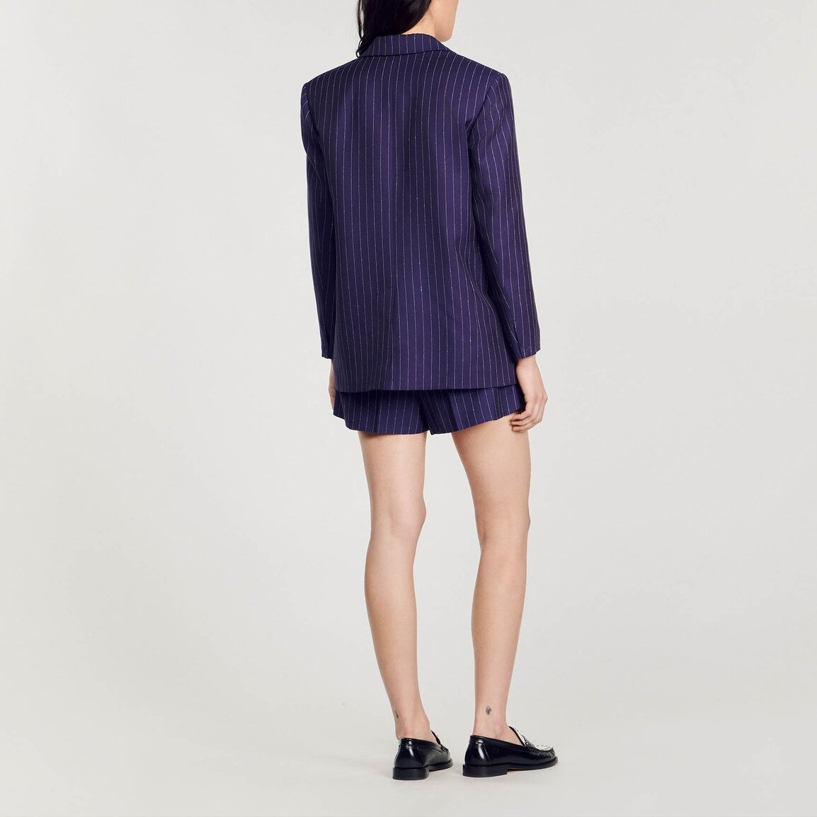 Veste de costume à rayures Sandro seconde main