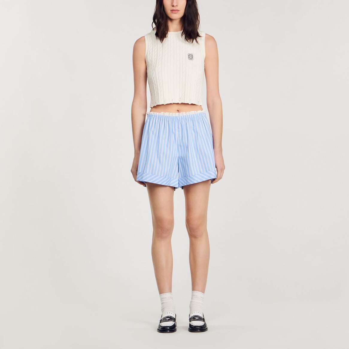 Short large en coton Sandro seconde main