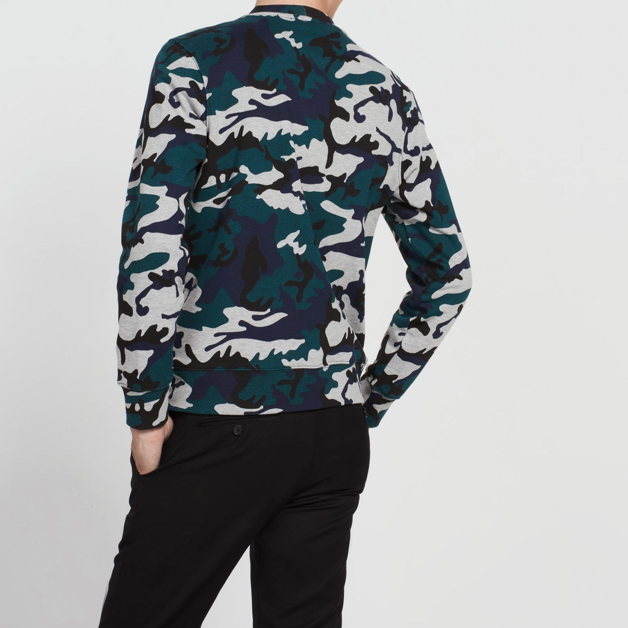 Sweat imprimé camouflage Sandro seconde main