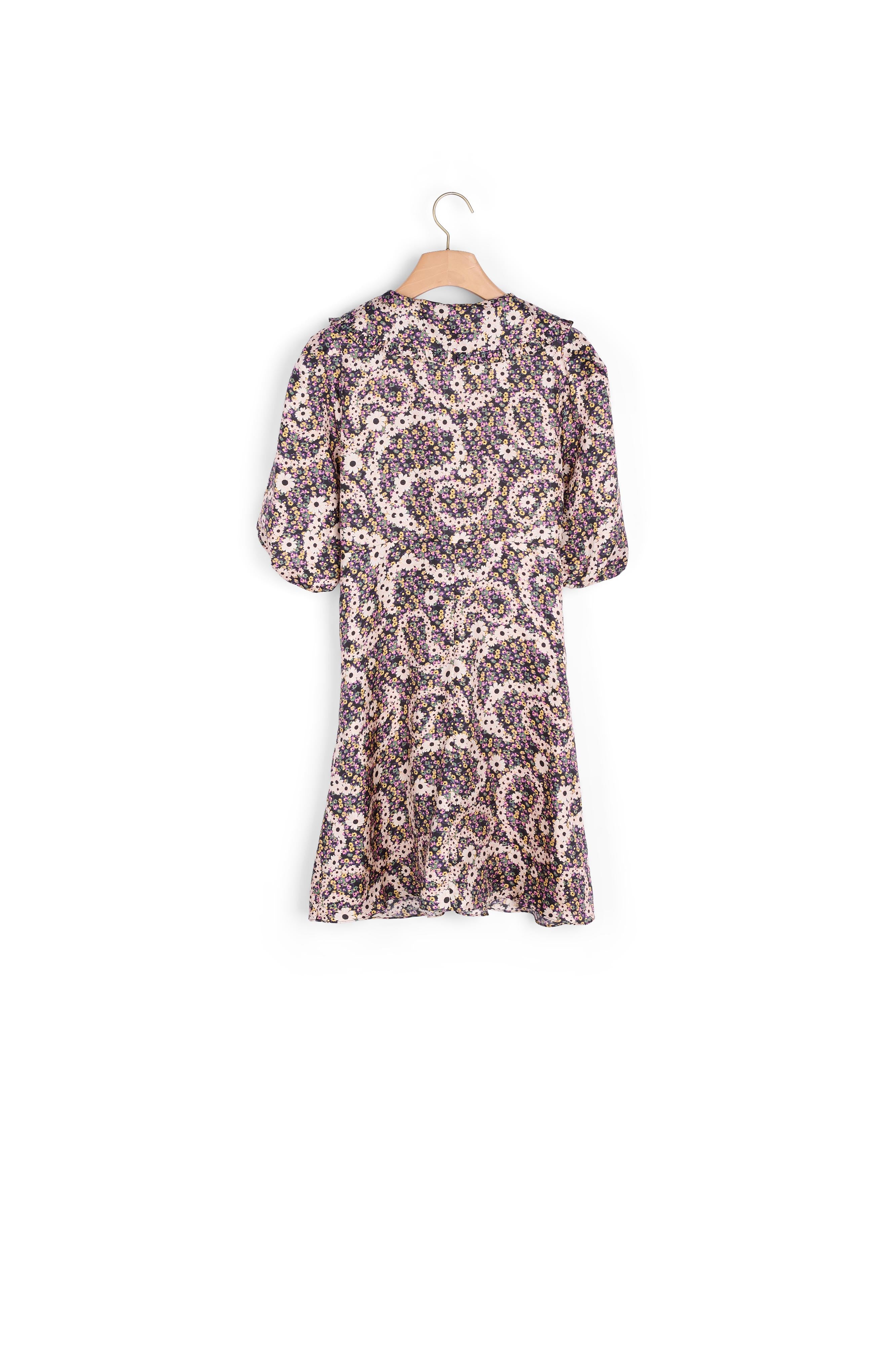 Robe courte à imprimé cachemire fleuri Sandro seconde main