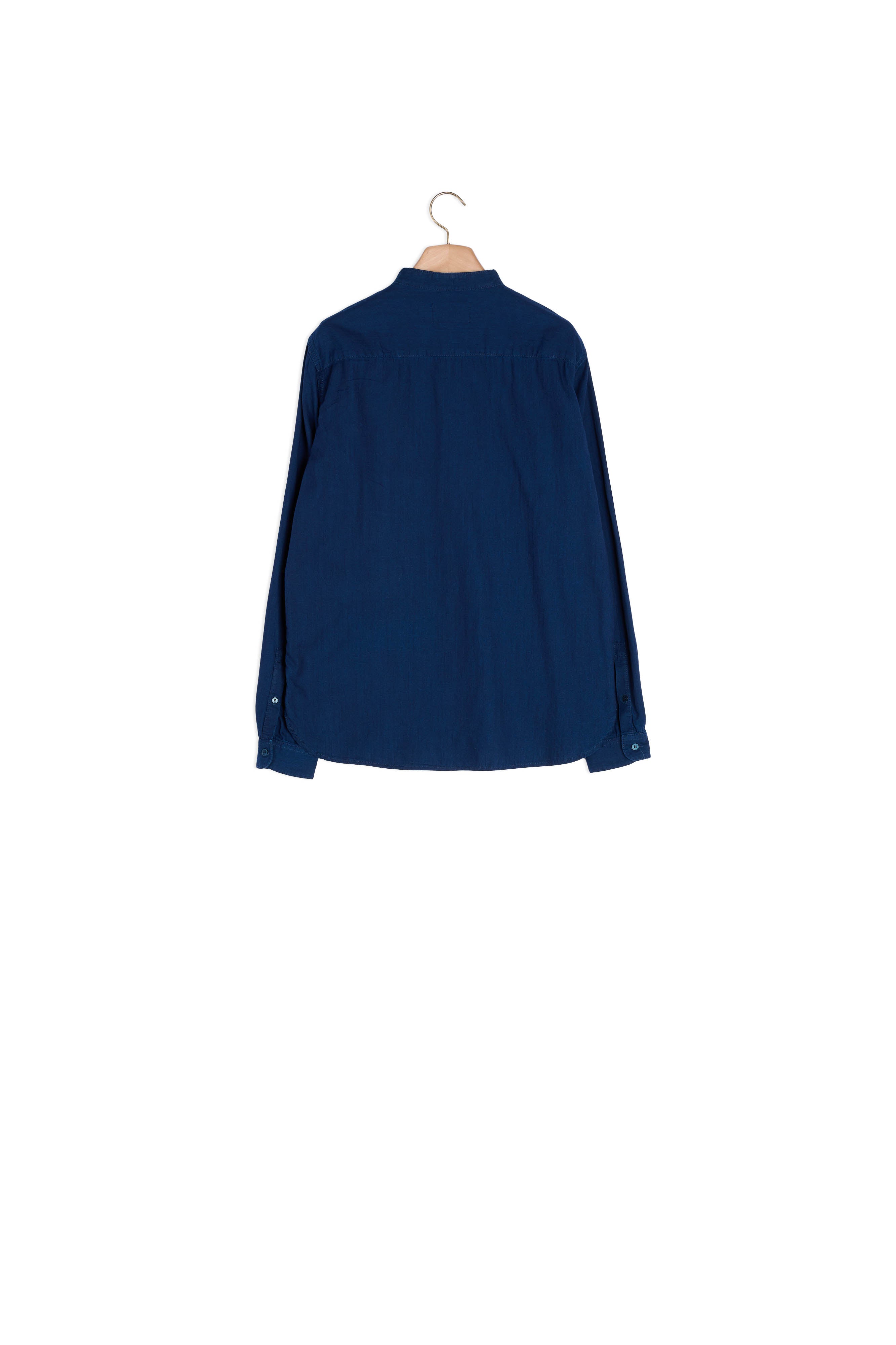 Chemise indigo à col mao Sandro seconde main