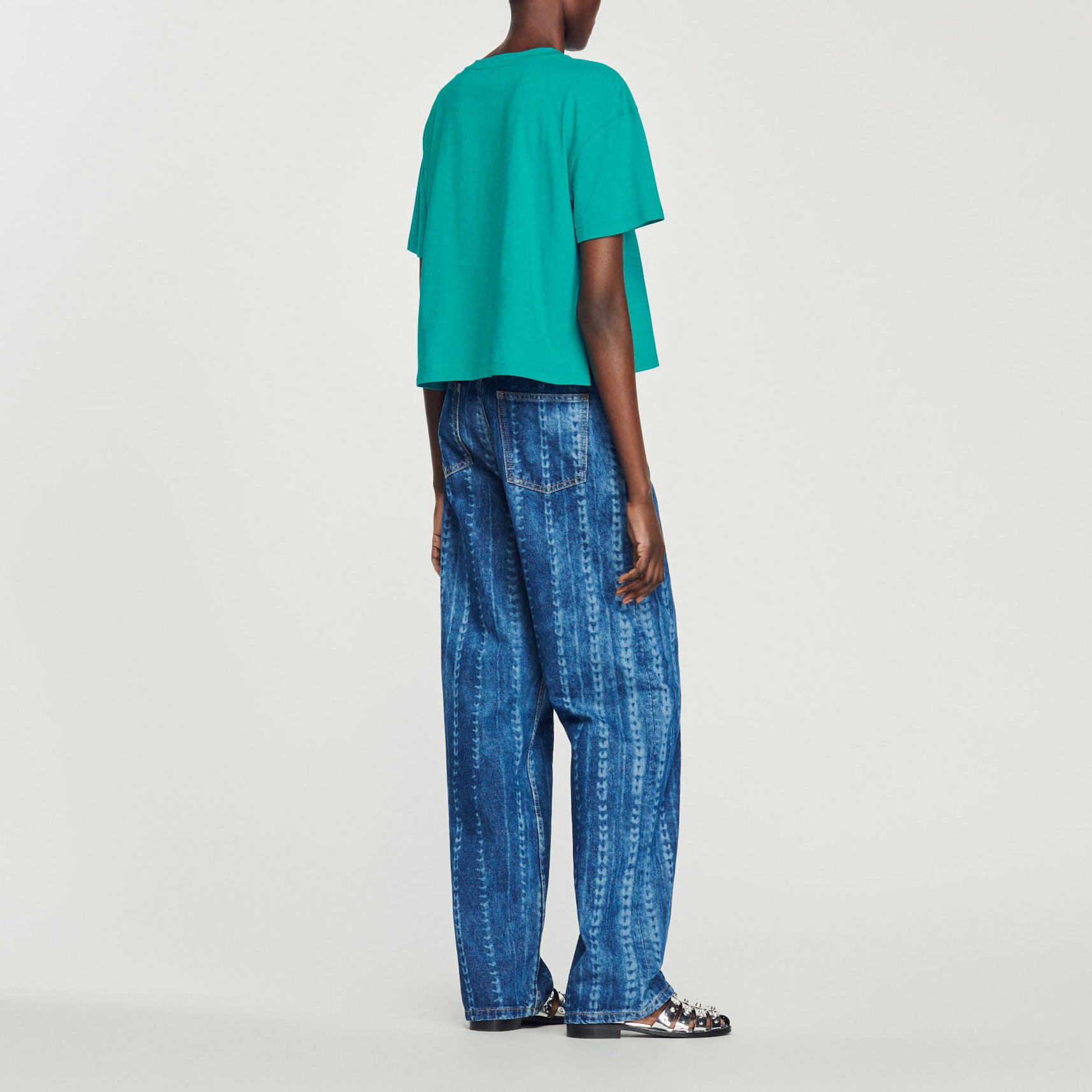 T-shirt Peace and Love Sandro seconde main