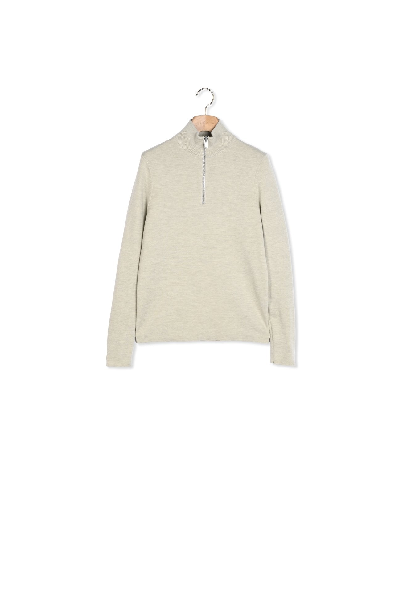 Pull en laine à col zippé Sandro seconde main