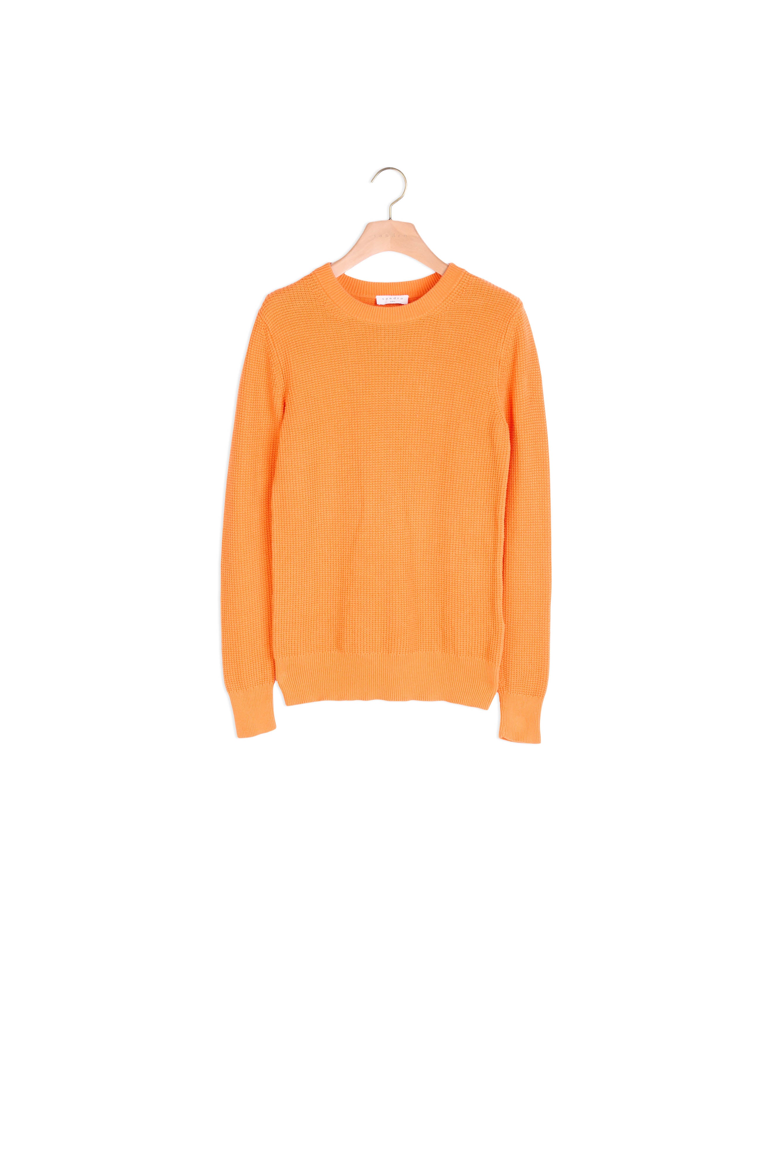 Pull en Maille reliefée en coton Sandro seconde main