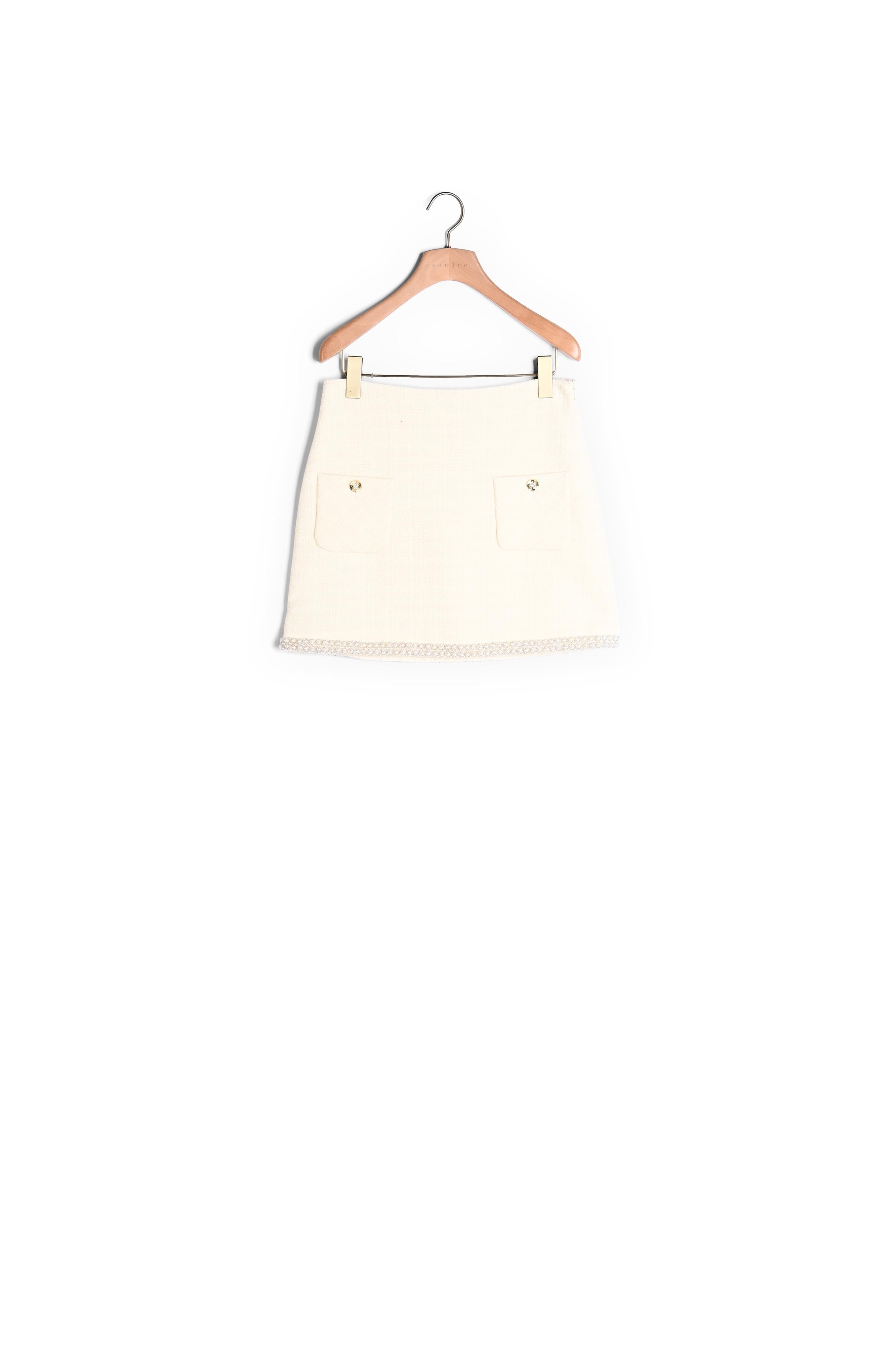 Jupe en tweed perlée Sandro seconde main