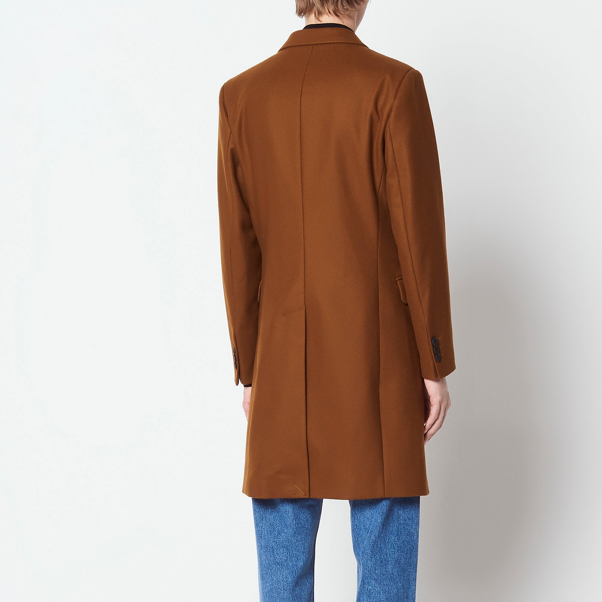 Manteau en drap de laine et cachemire Sandro seconde main