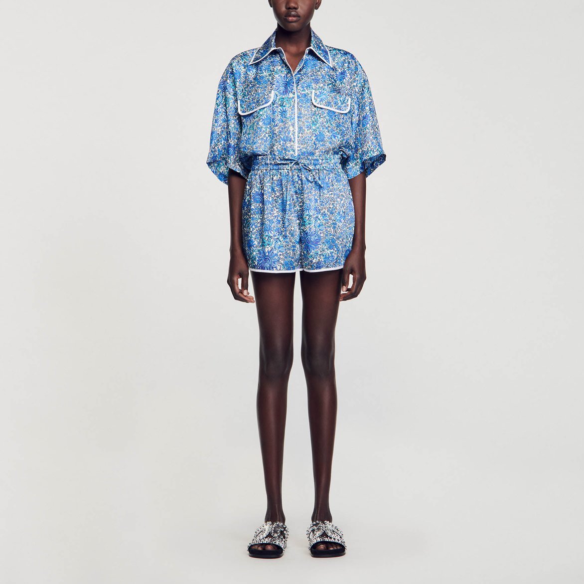 Short à imprimé fleuri Sandro seconde main