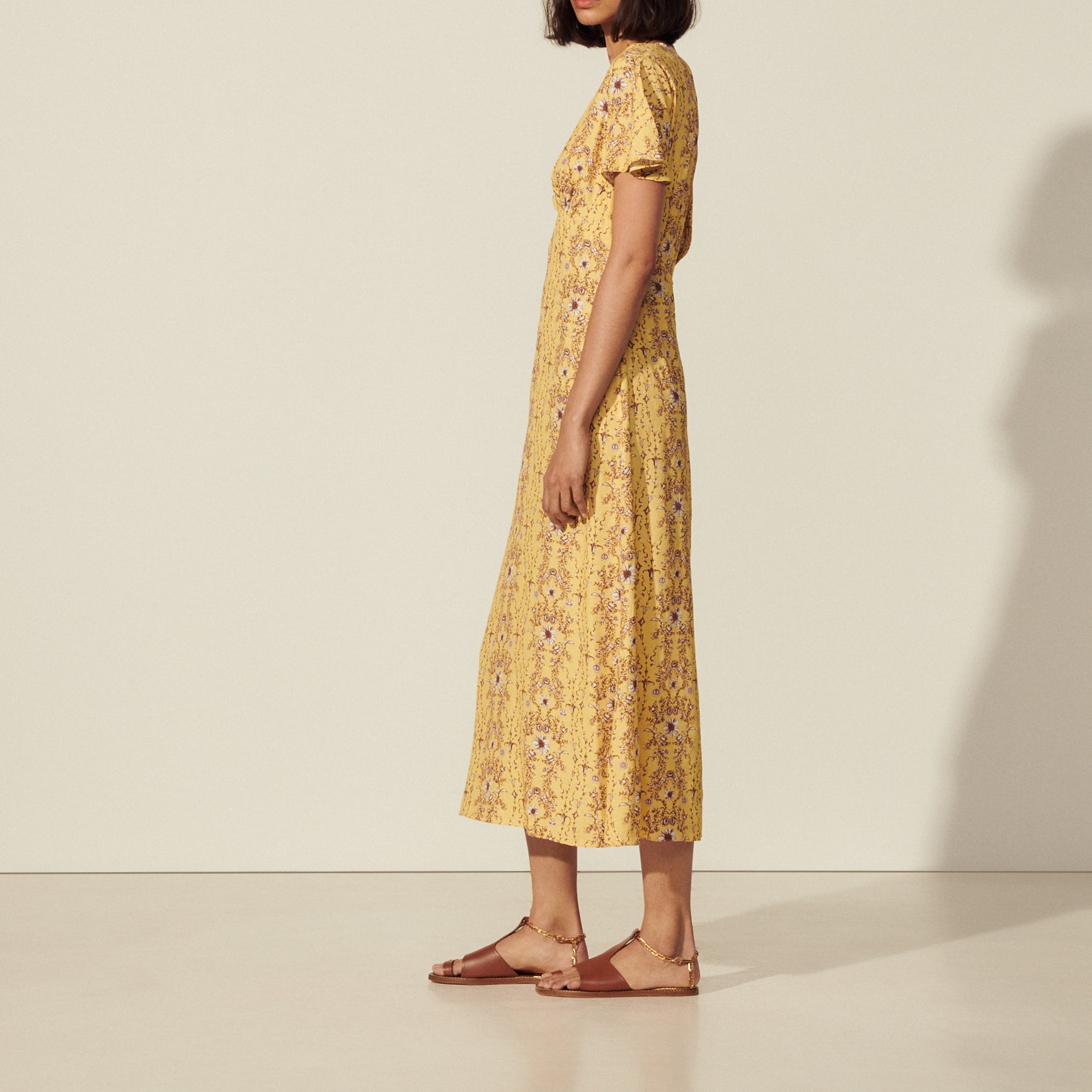 Robe longue imprimée Sandro seconde main