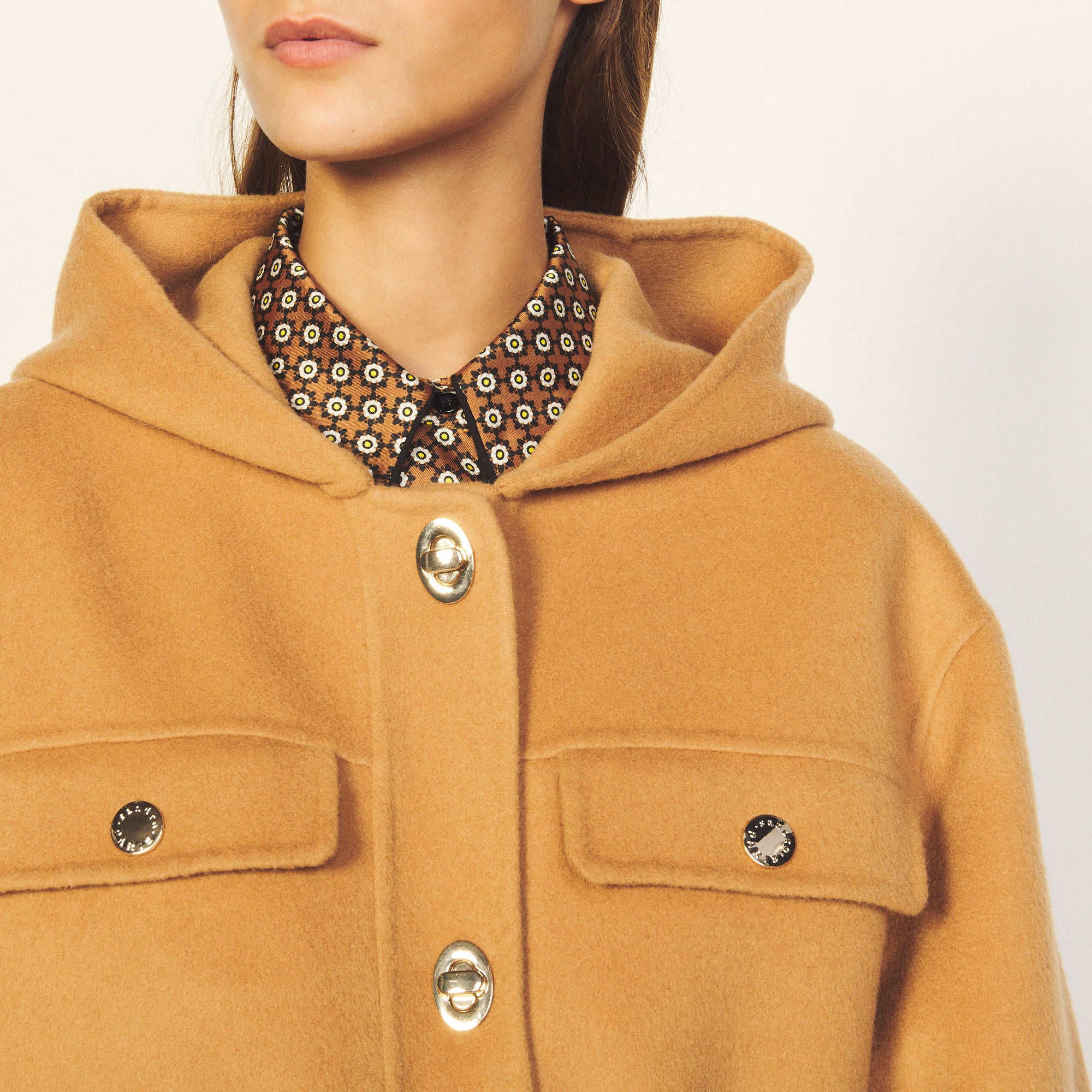 Outerwear Camel Sandro seconde main