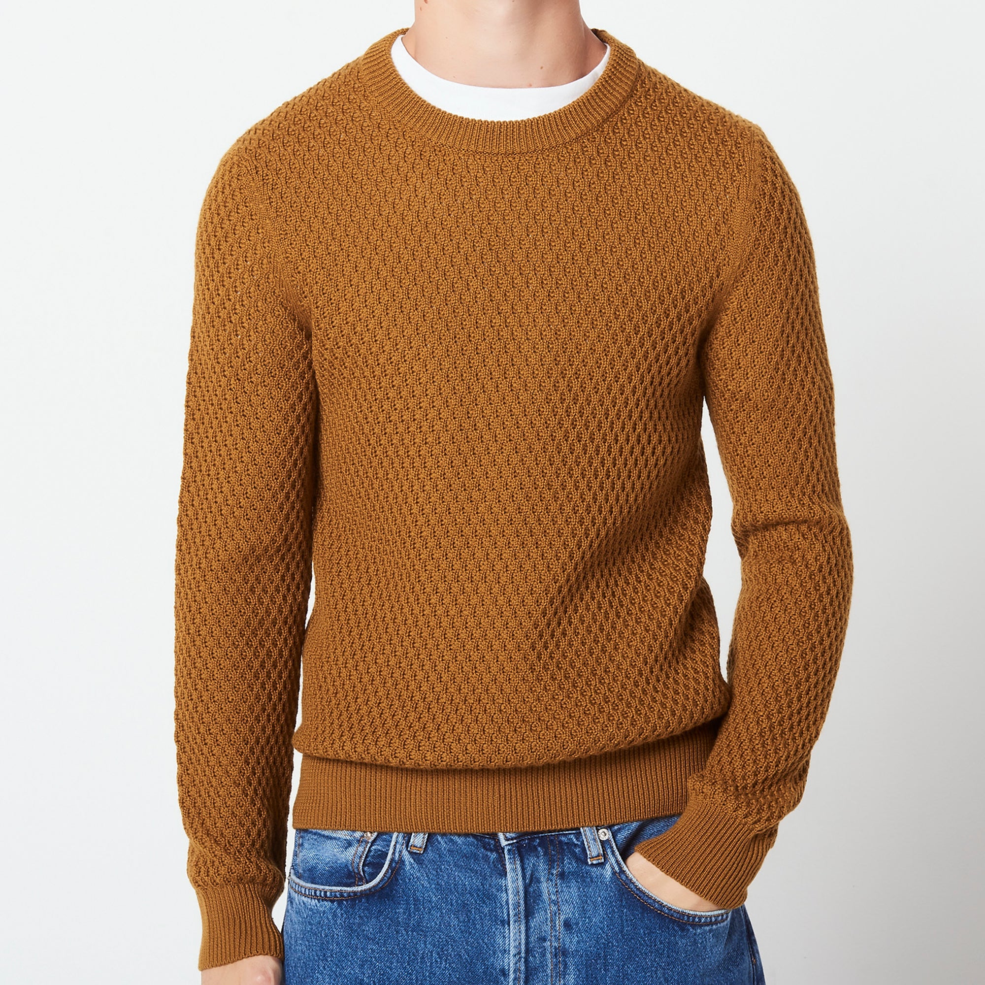 Pull col rond en Maille fantaisie Sandro seconde main