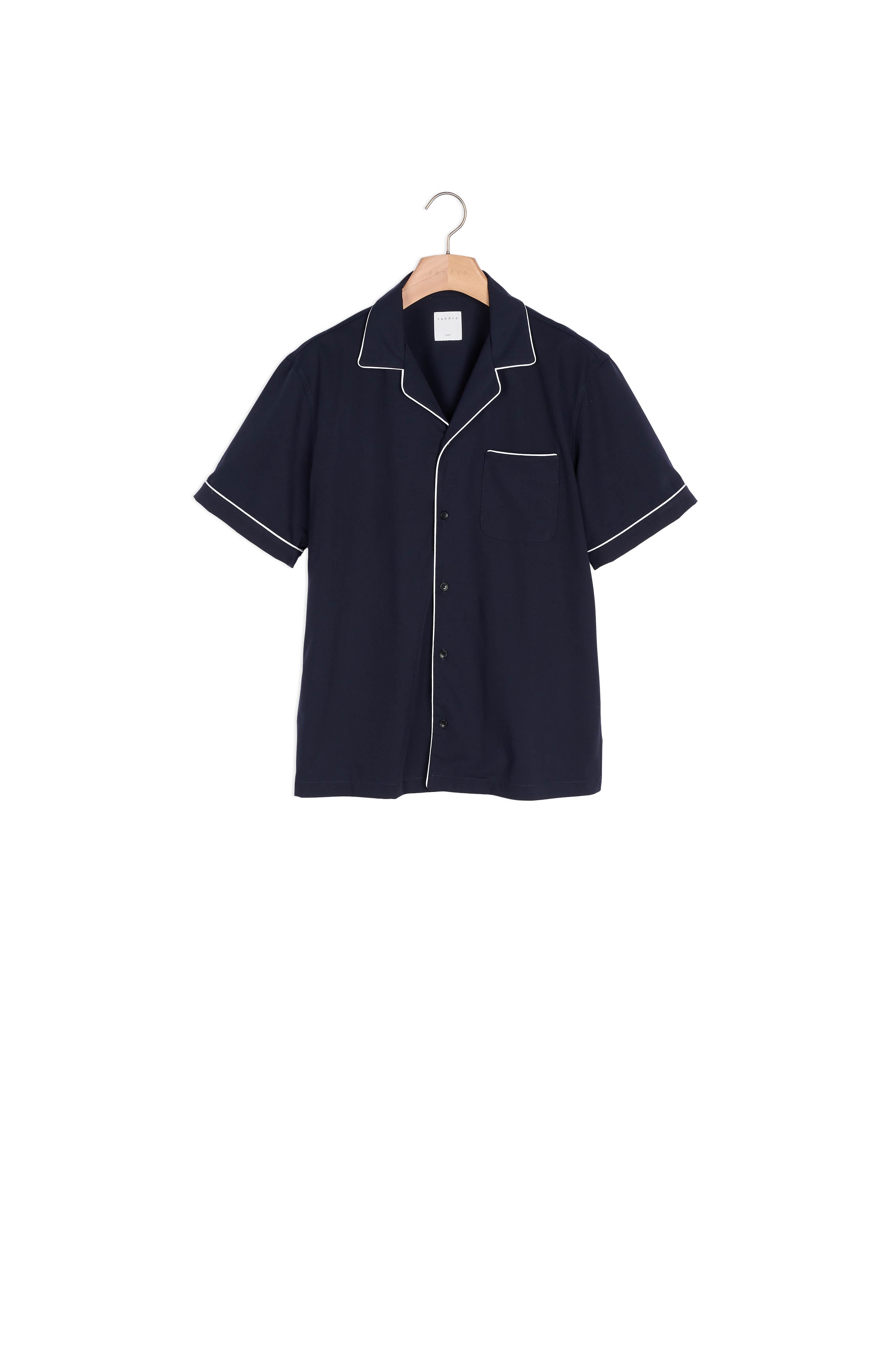 Chemise style pyjama biaisée Sandro seconde main