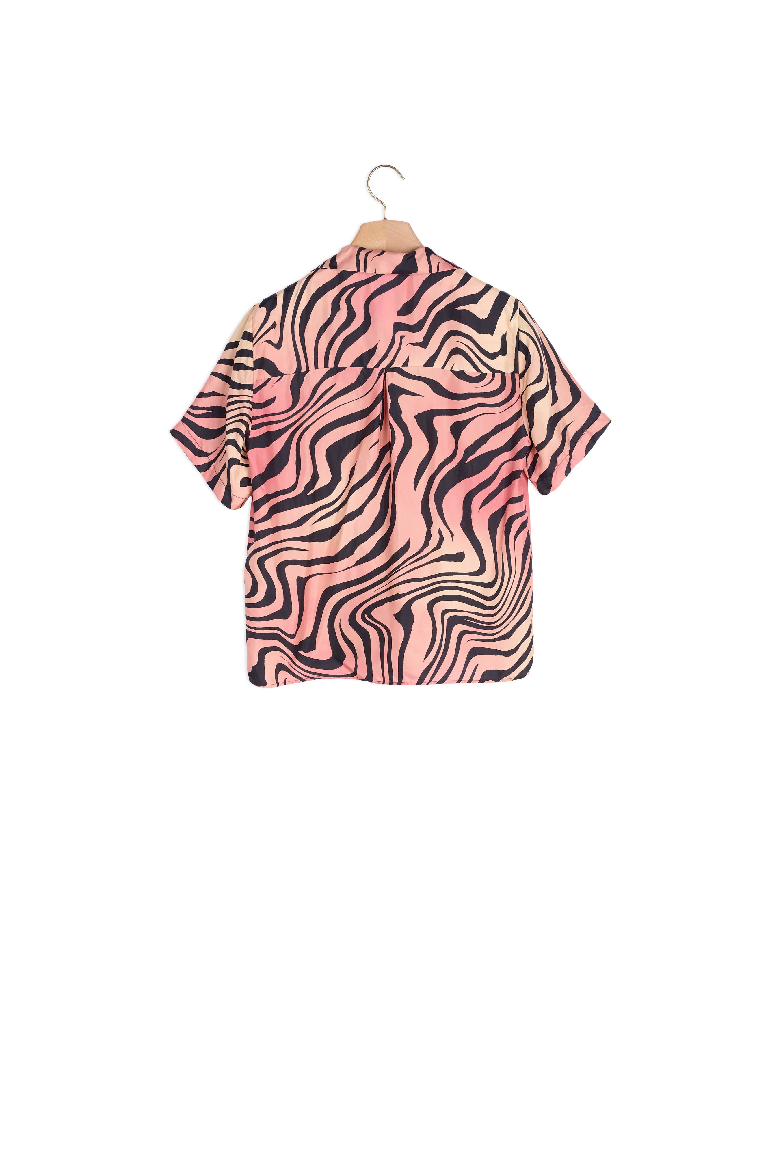 Chemise imprimée en soie Sandro seconde main