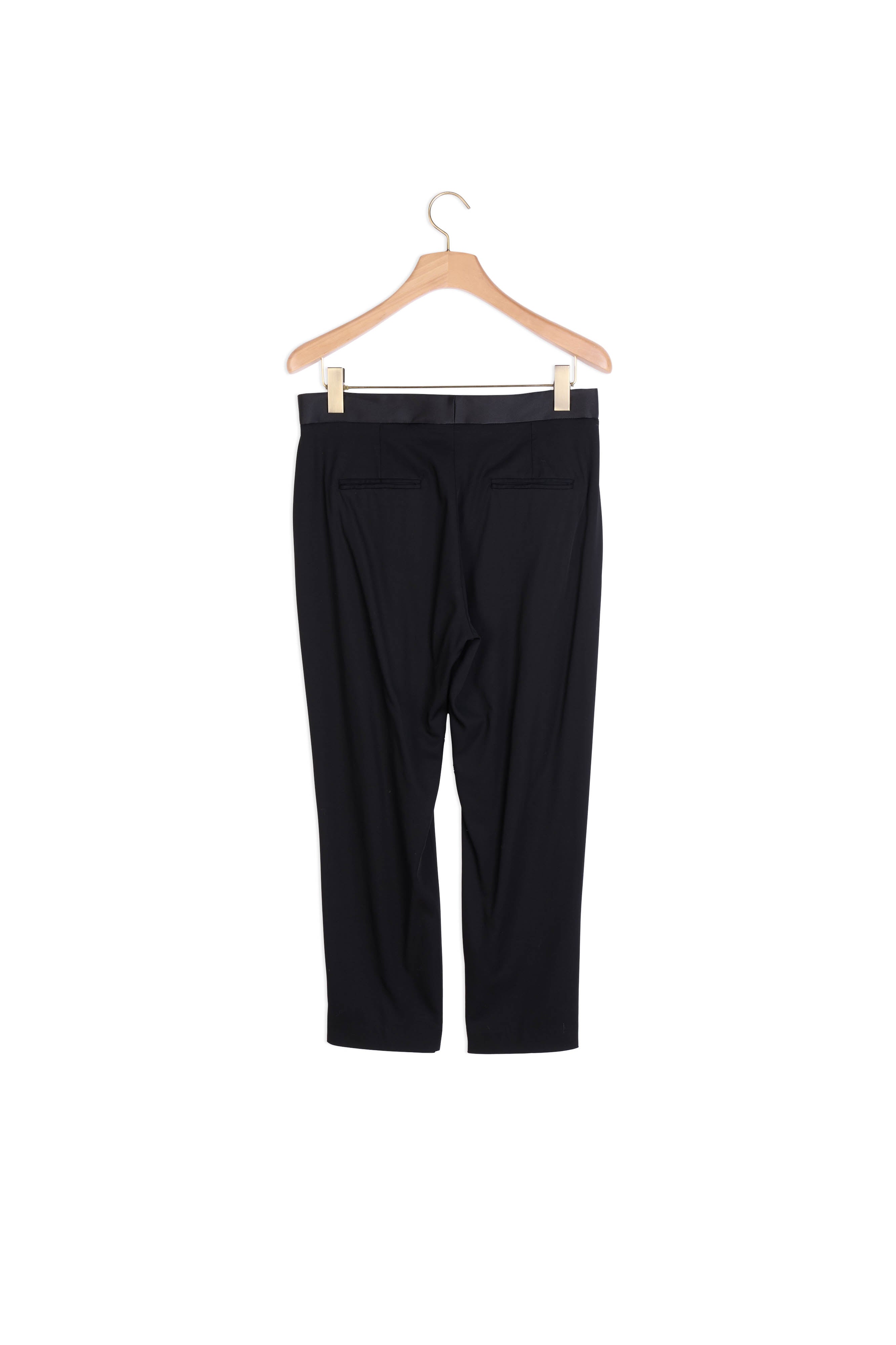 Pantalon avec empiècement de satin Sandro seconde main