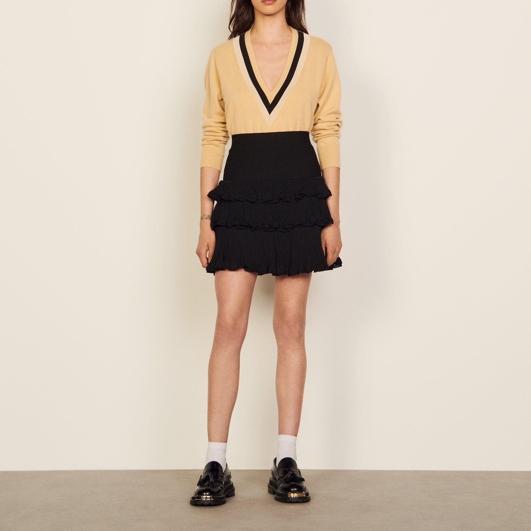 Jupe Noir Sandro seconde main