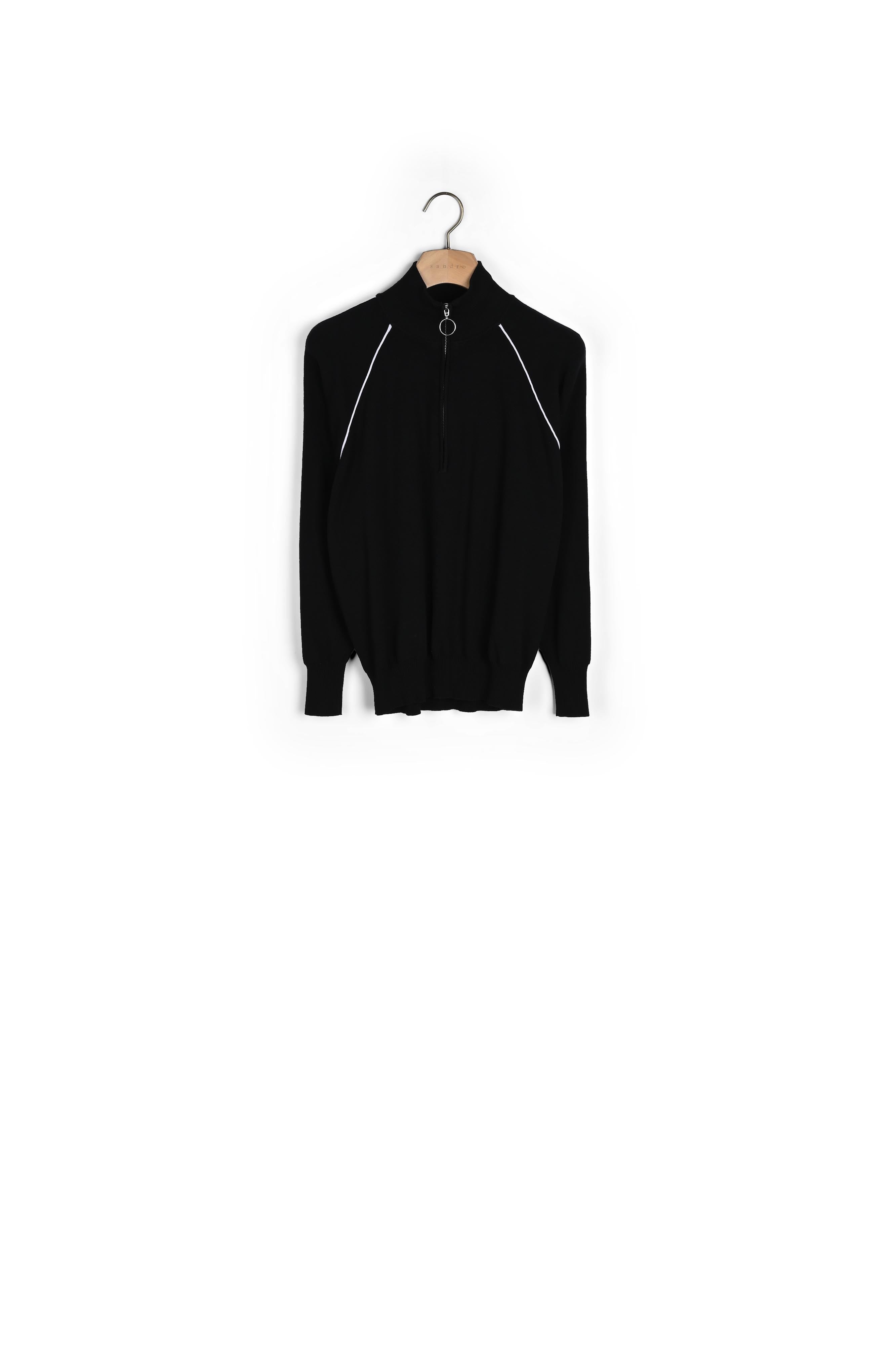 Pull en Maille avec col montant zippé Sandro seconde main