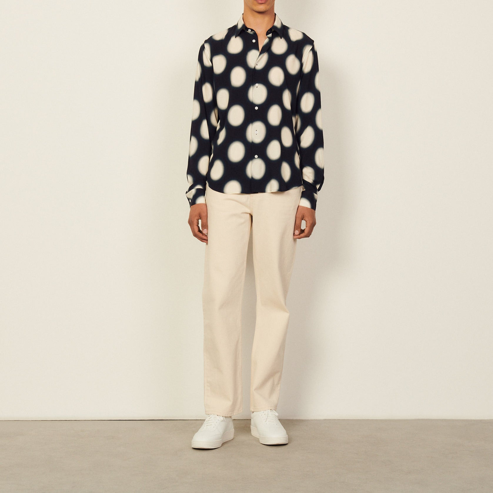 Chemise imprimée en viscose Sandro seconde main