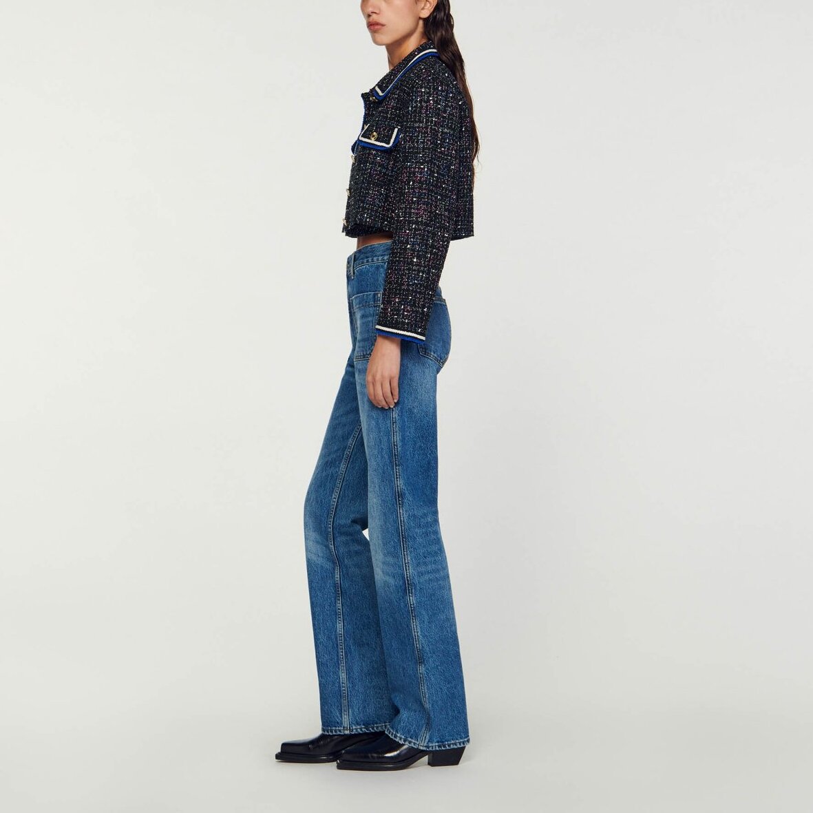 Veste courte en tweed Sandro seconde main