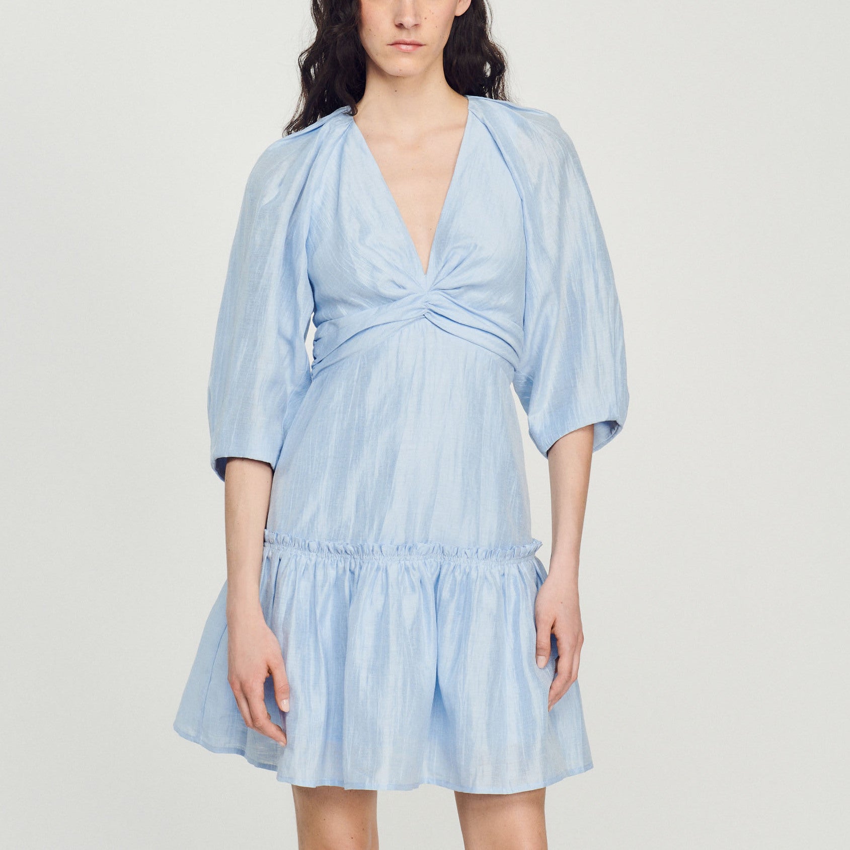 Robe courte froncée Sandro seconde main