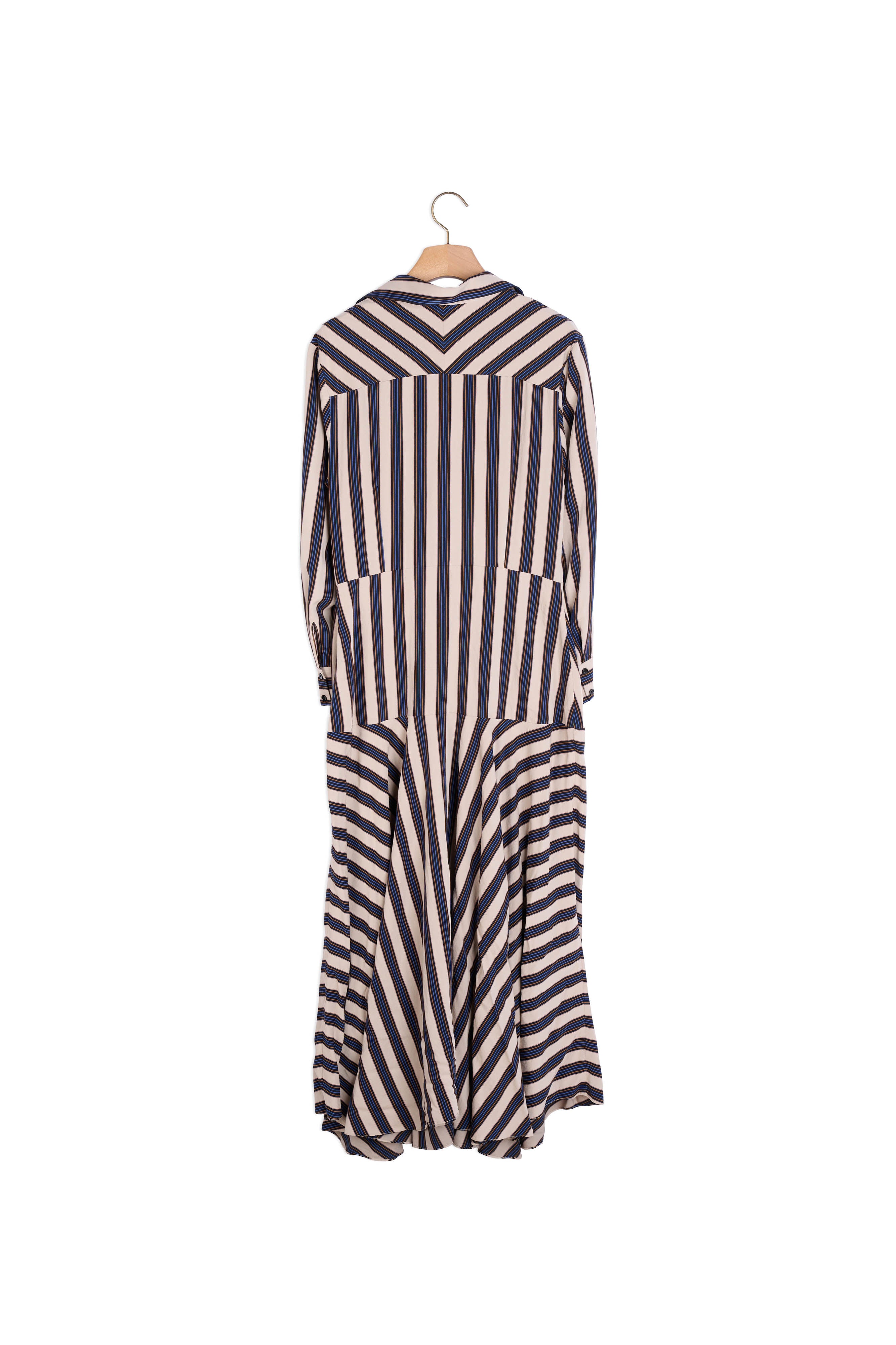 Robe longue à jeux de rayures Sandro seconde main