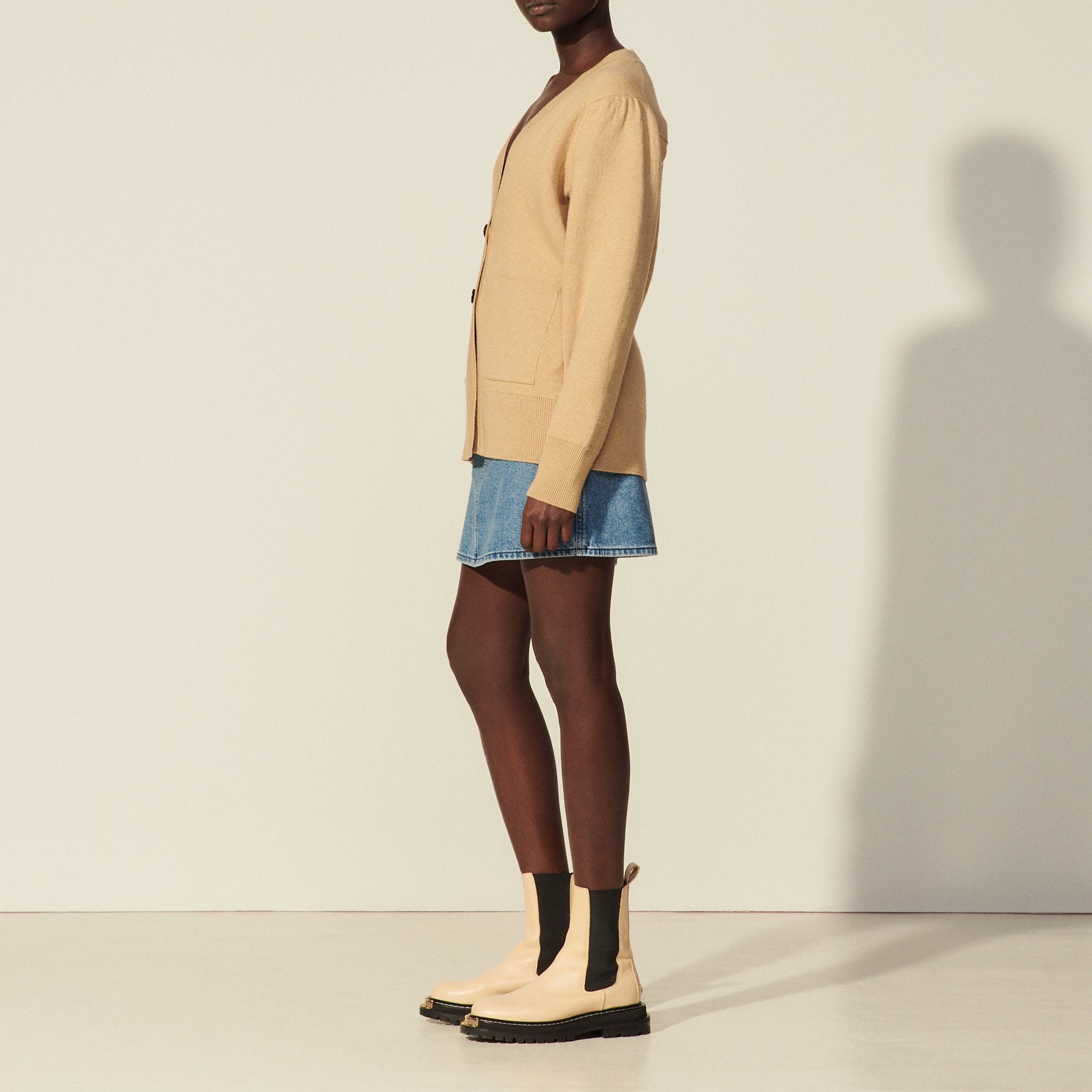 Cardigan long boutonné Sandro seconde main