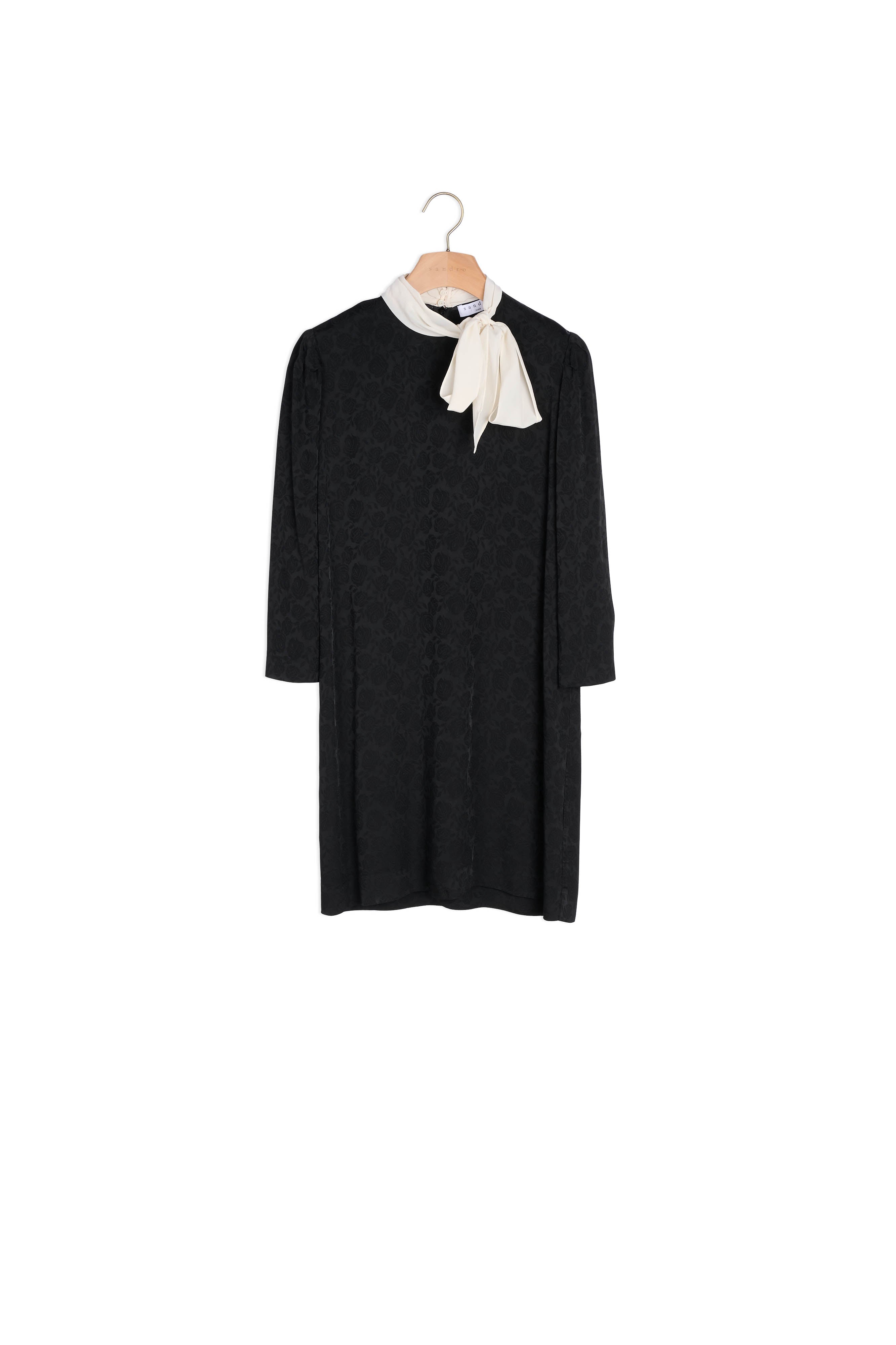 Robe imprimé roses lien à nouer Sandro seconde main