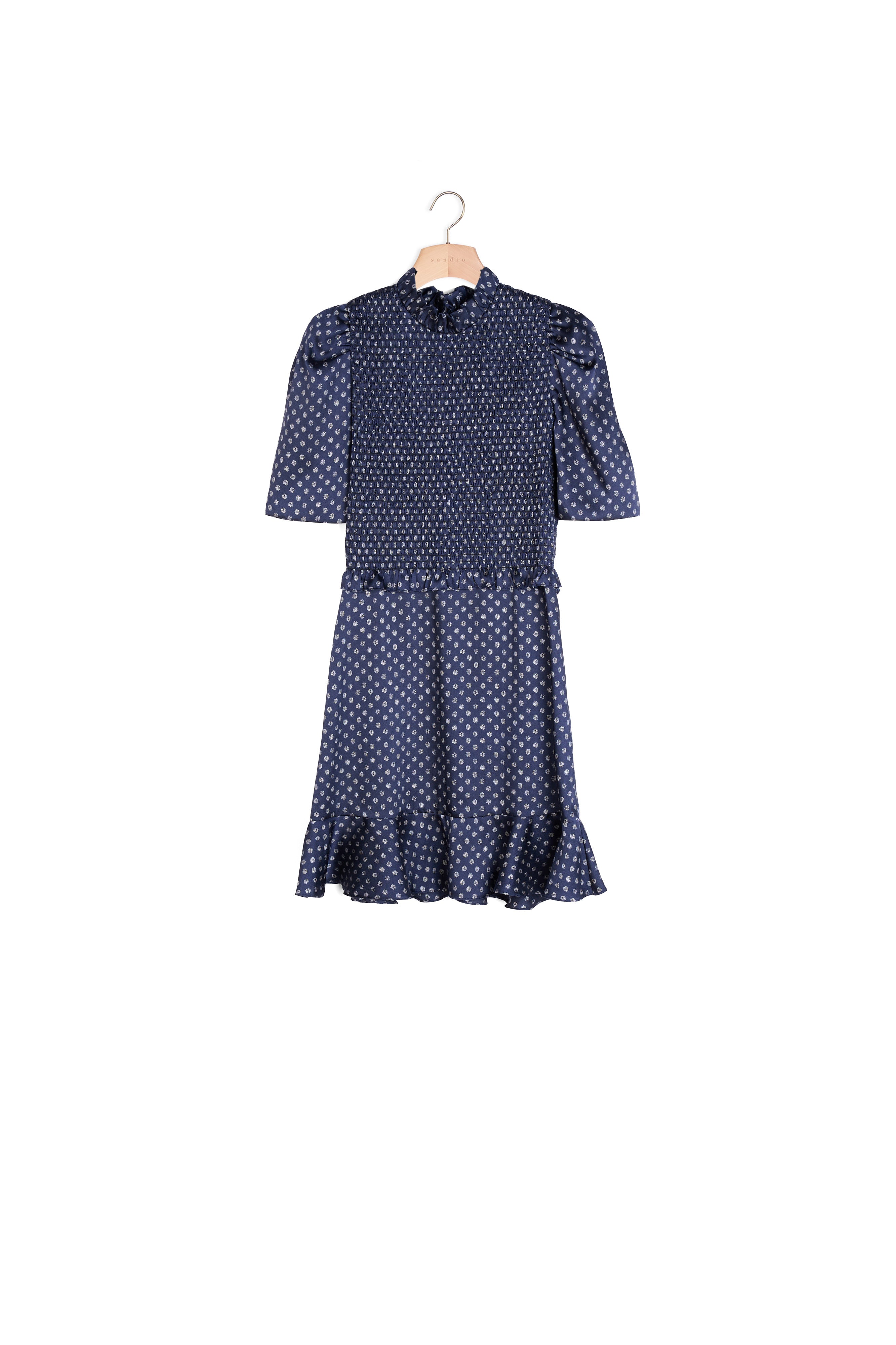 Robe courte à imprimé pois Sandro seconde main