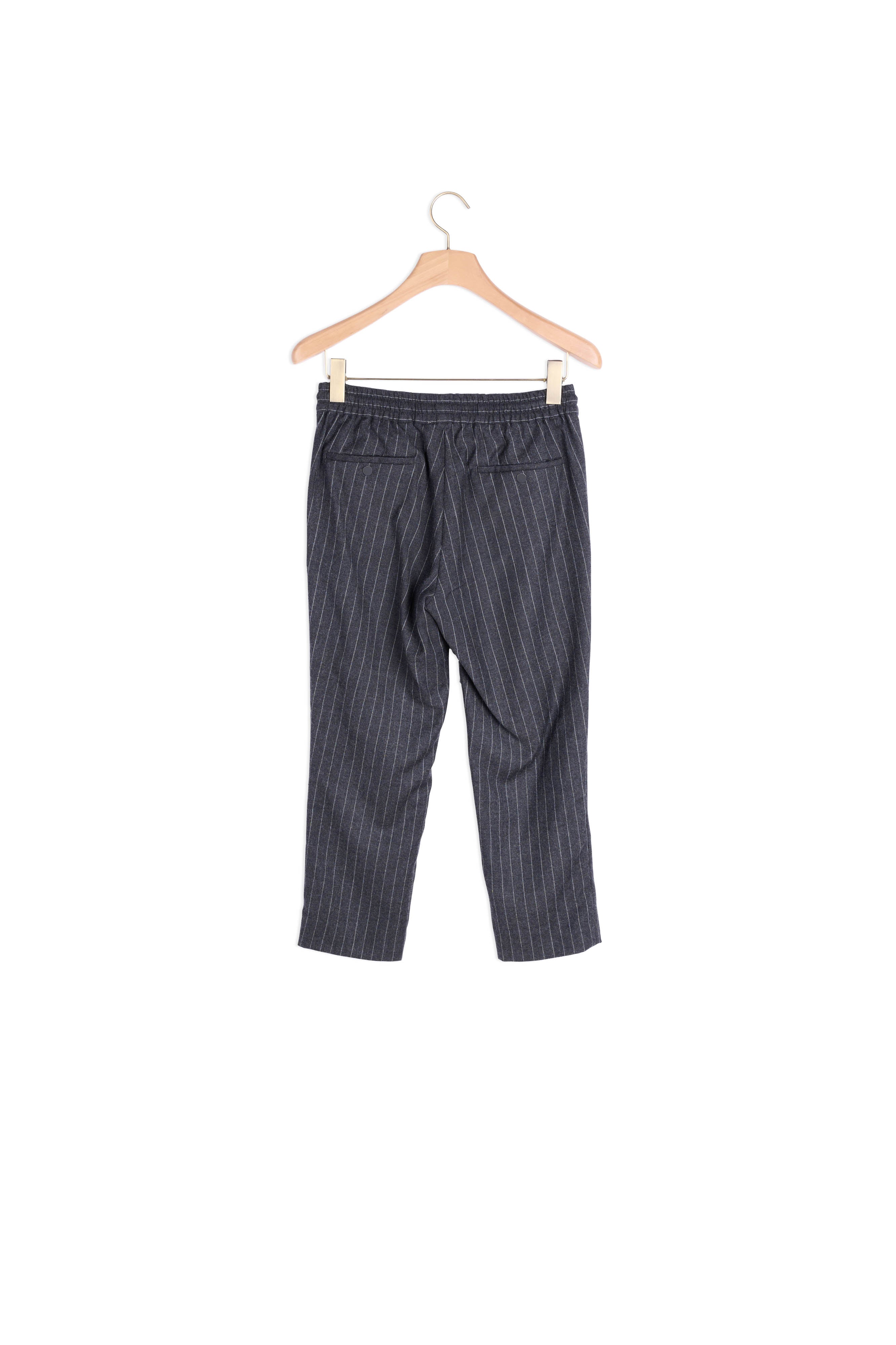 Pantalon droit en flanelle Sandro seconde main