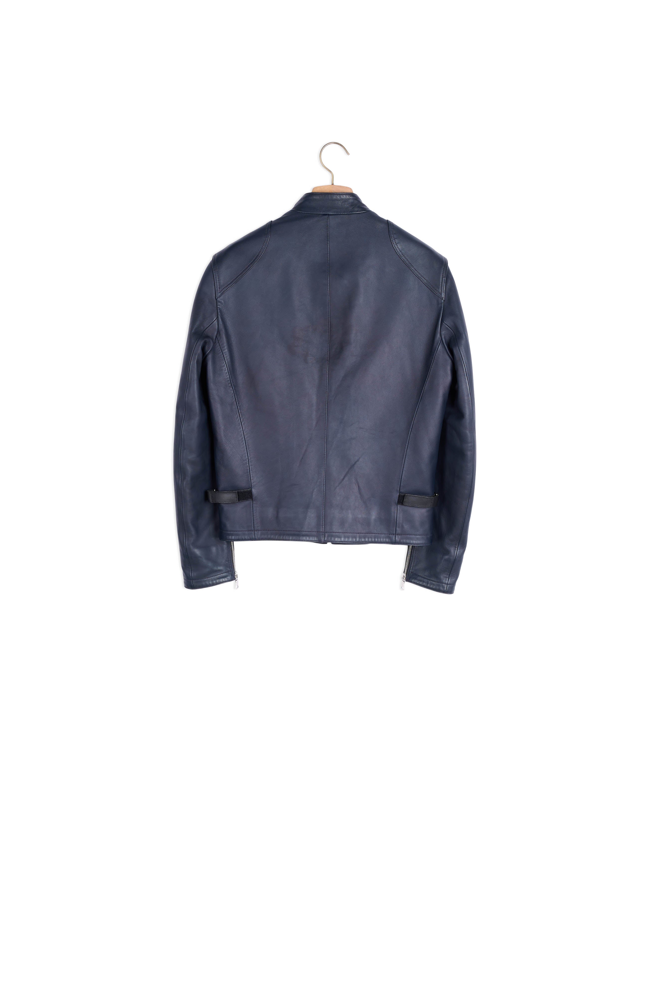 Blouson en cuir zippé Sandro seconde main