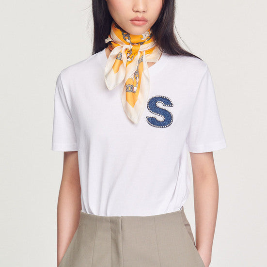 T-shirt patch S Sandro seconde main