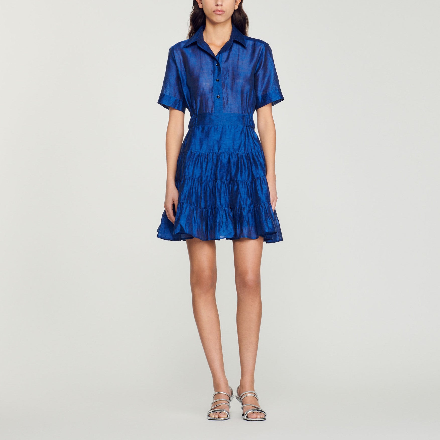 Robe courte volantée Sandro seconde main