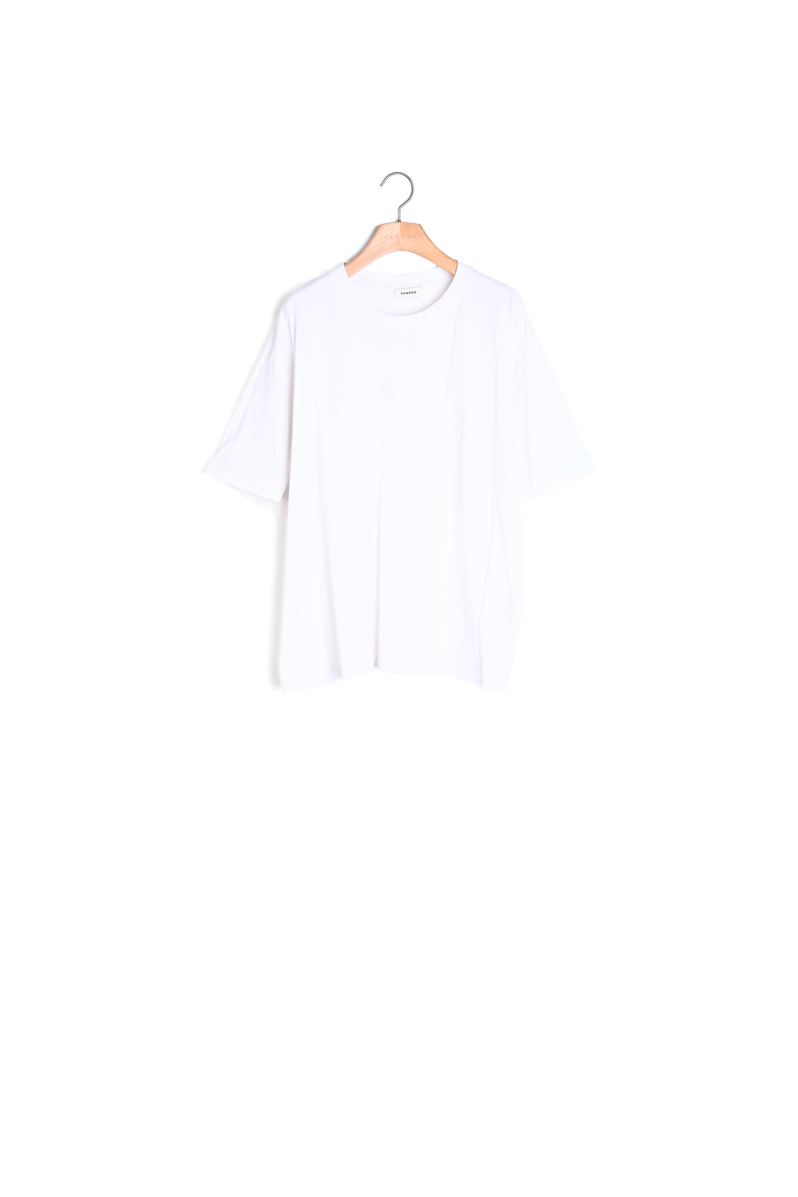 T-shirt logo rubber Sandro seconde main