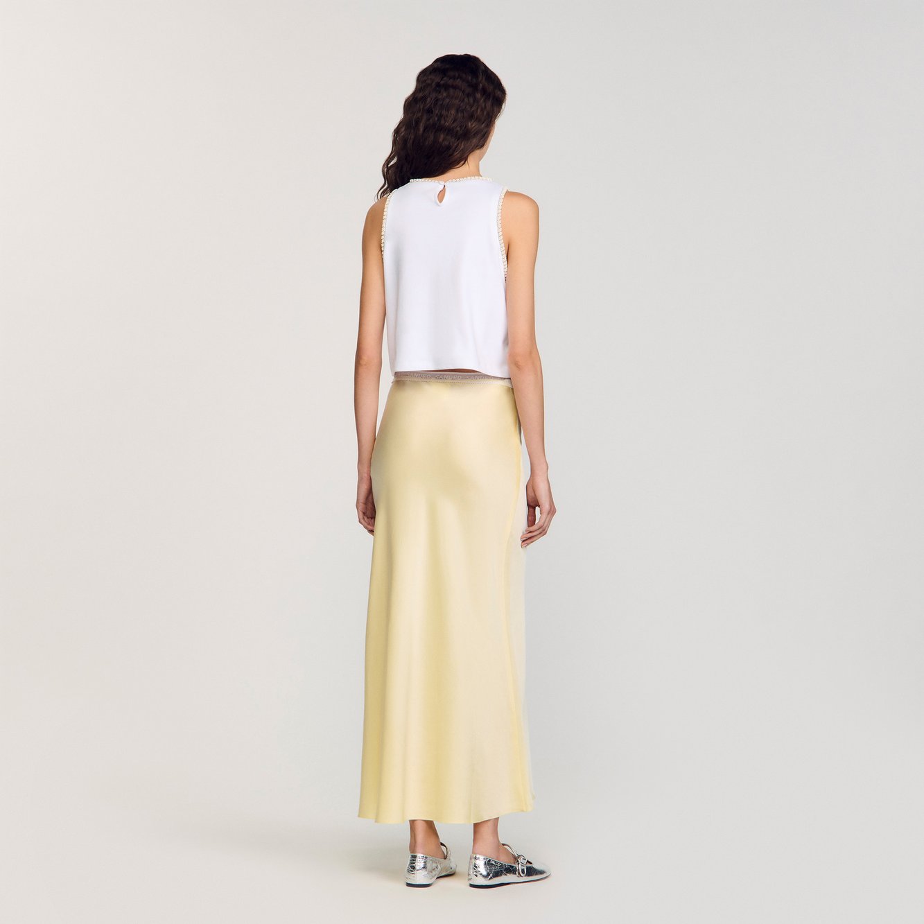 Top court perlé Sandro seconde main