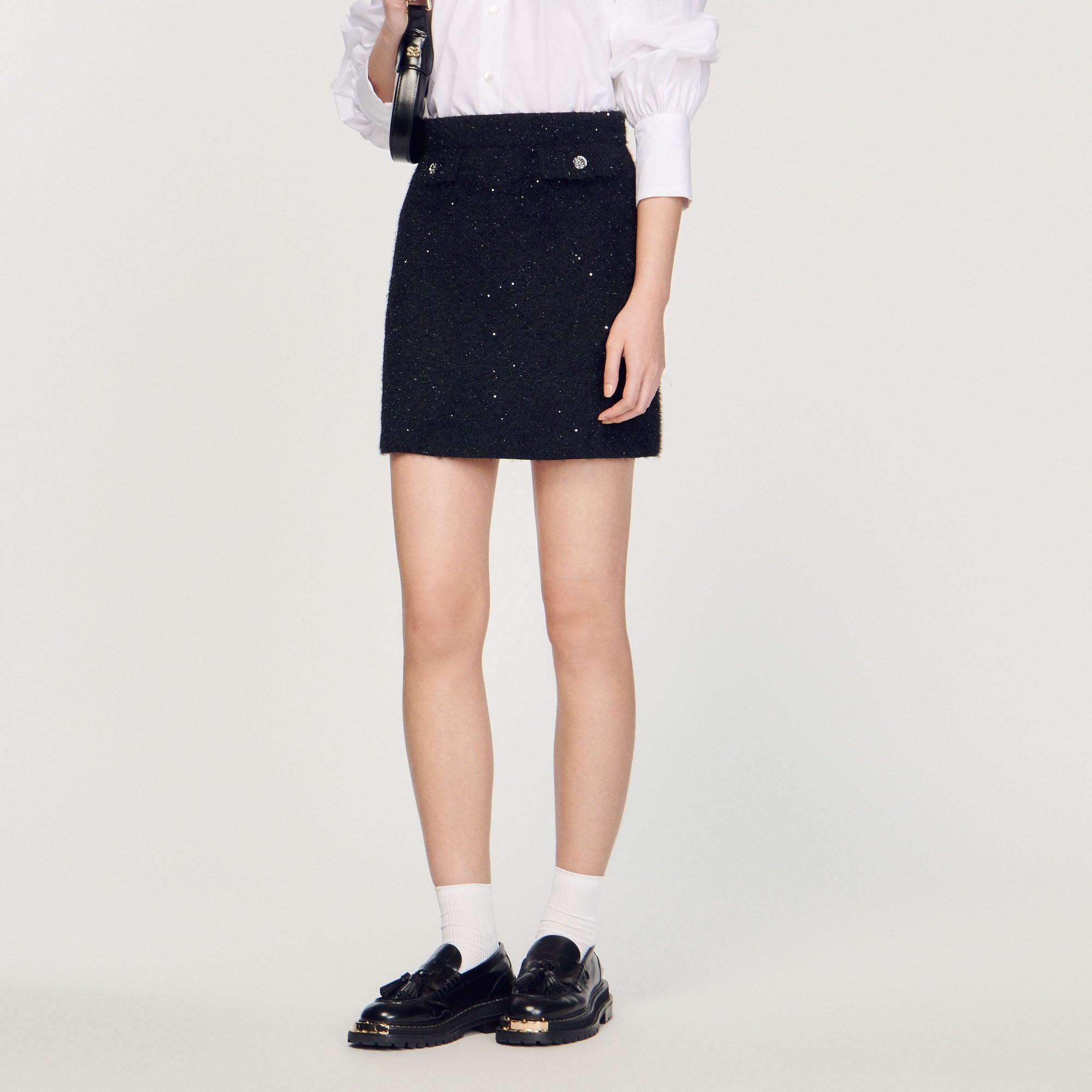 Jupe en tweed Sandro seconde main