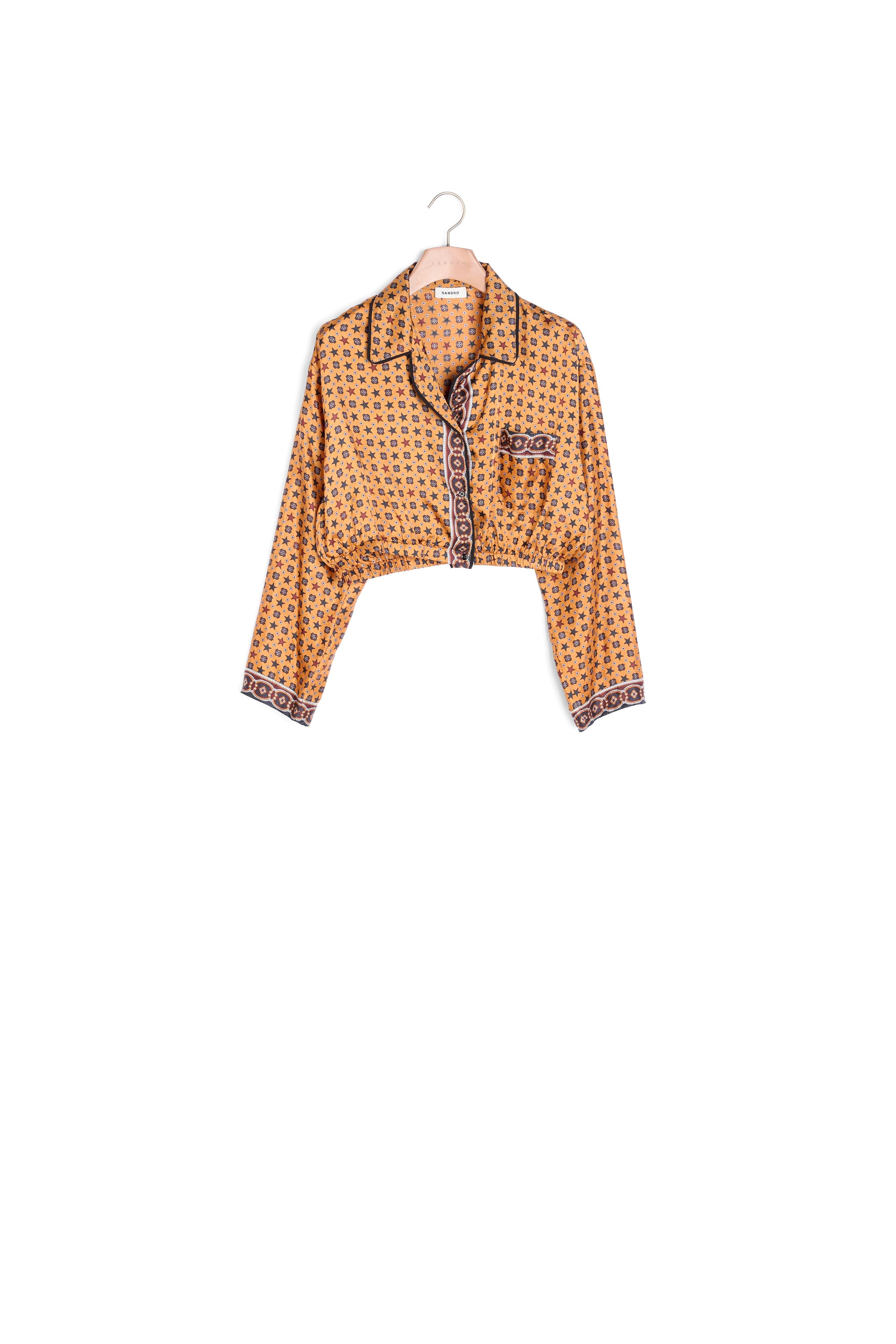 Chemise courte imprimée Sandro seconde main