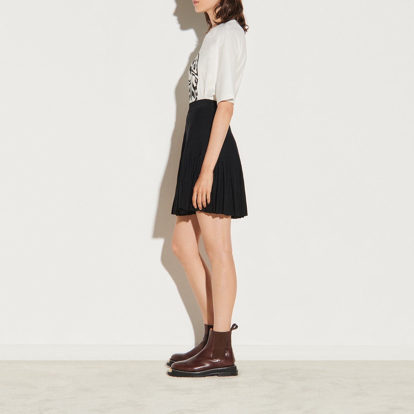 Jupe patineuse en Maille compacte Sandro seconde main