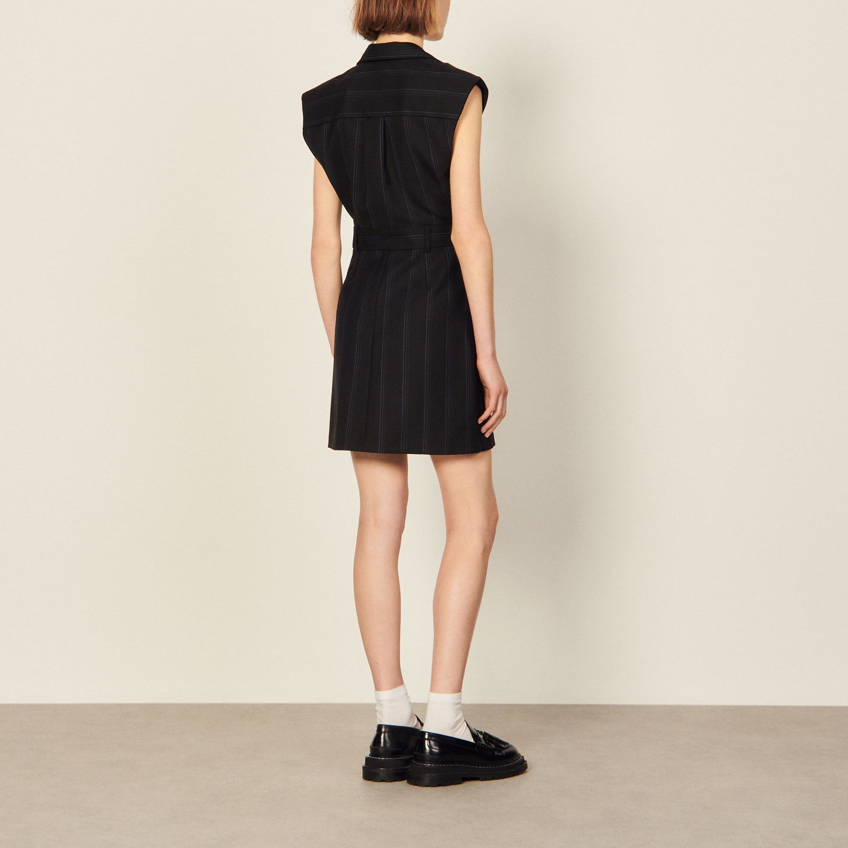 Robe tailleur rayée Sandro seconde main